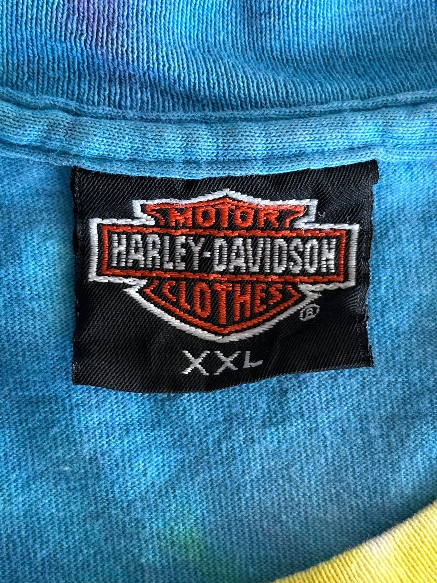 Vintage Tie-Dye Harley-Davidson Ol' McDonald Hog Farm T-Shirt