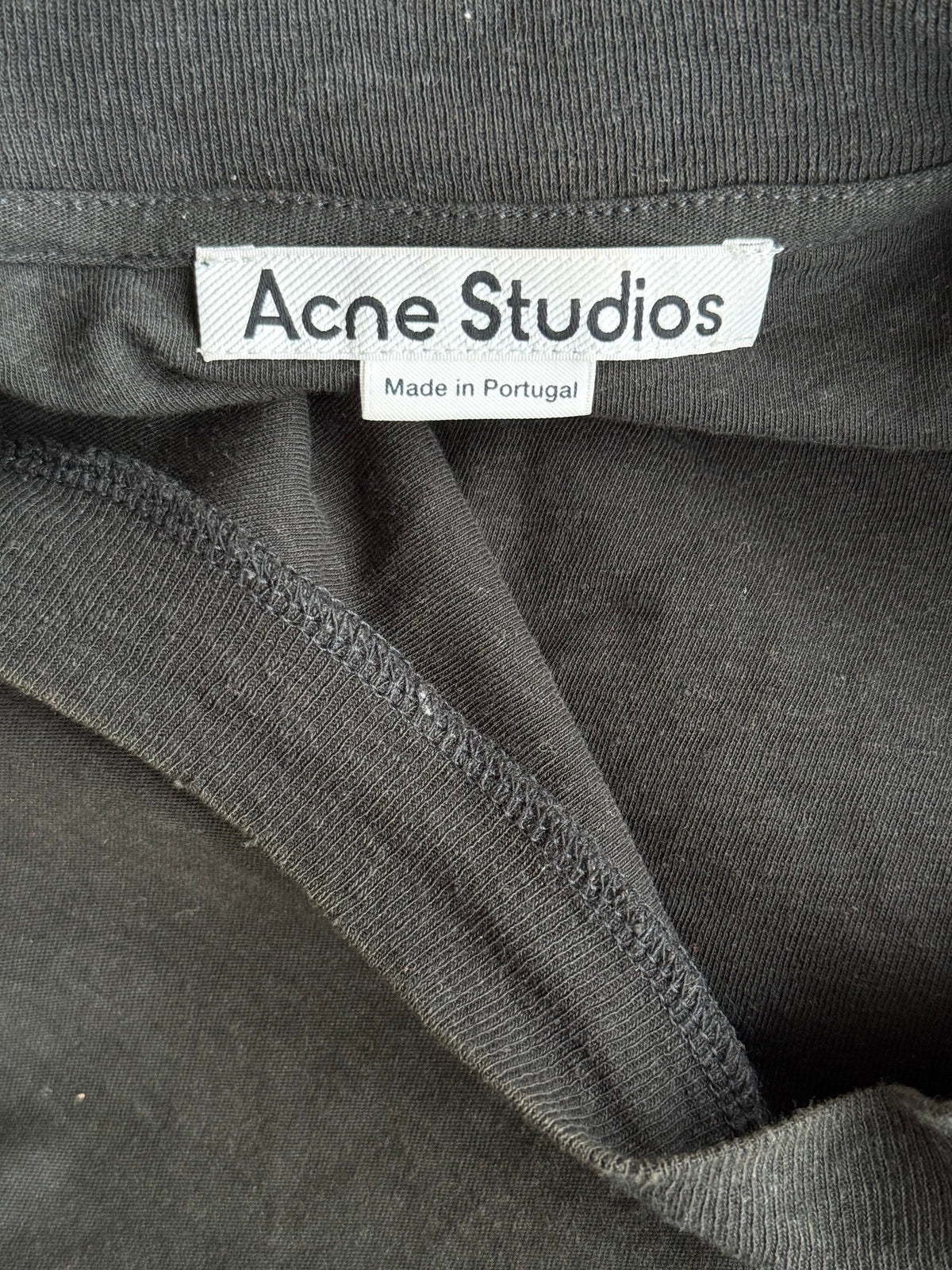 Acne Studios Black & White Stockholm 1996 Logo T-Shirt