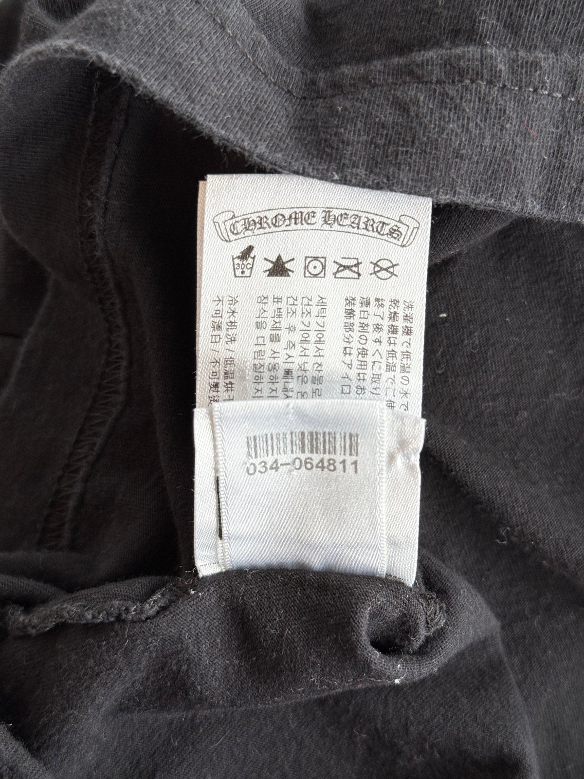 Chrome Hearts Black Multicolor Foti Logo Longsleeve T-Shirt