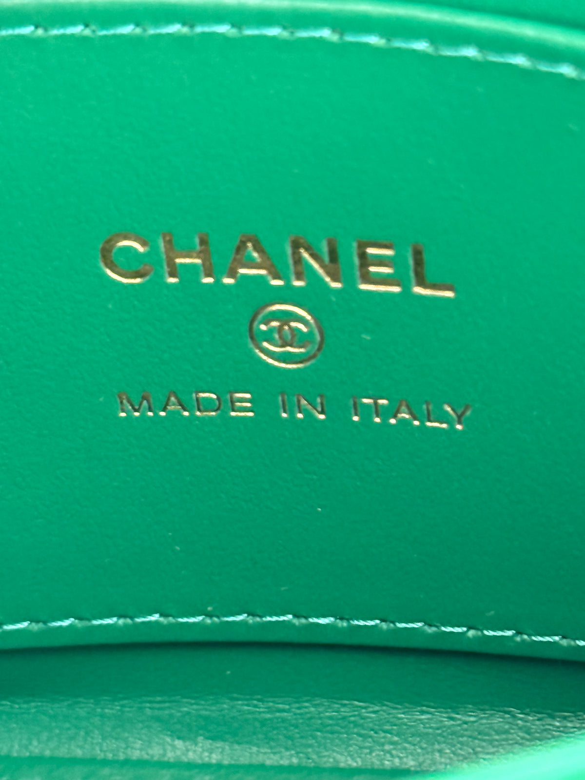 Chanel Green Quilted Nano Kelly Bag