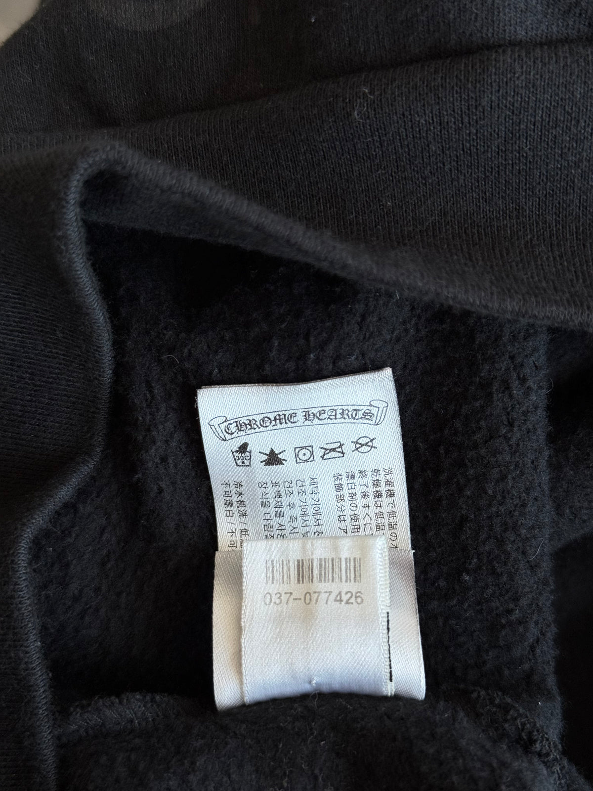 Chrome Hearts Black & White Las Vegas Horseshoe Logo Hoodie