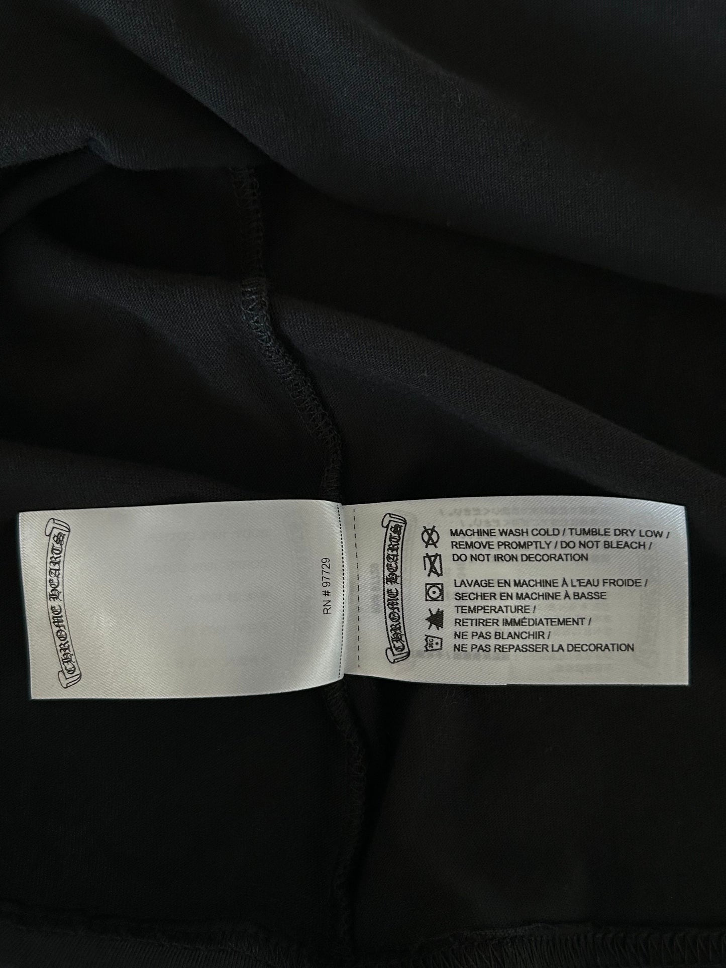 Chrome Hearts Black & Blue Neck Logo Longsleeve T-Shirt
