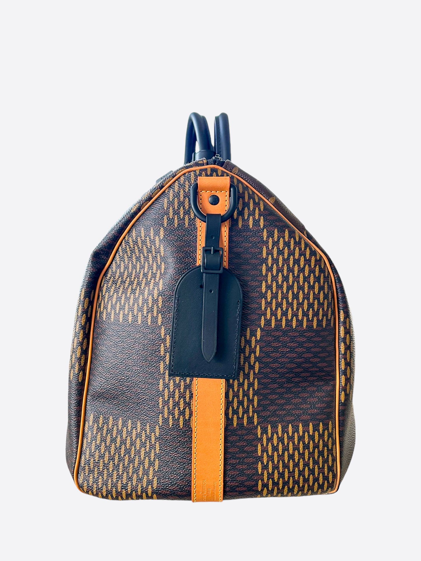 Louis Vuitton Nigo Brown Giant Damier Monogram Keepall 50