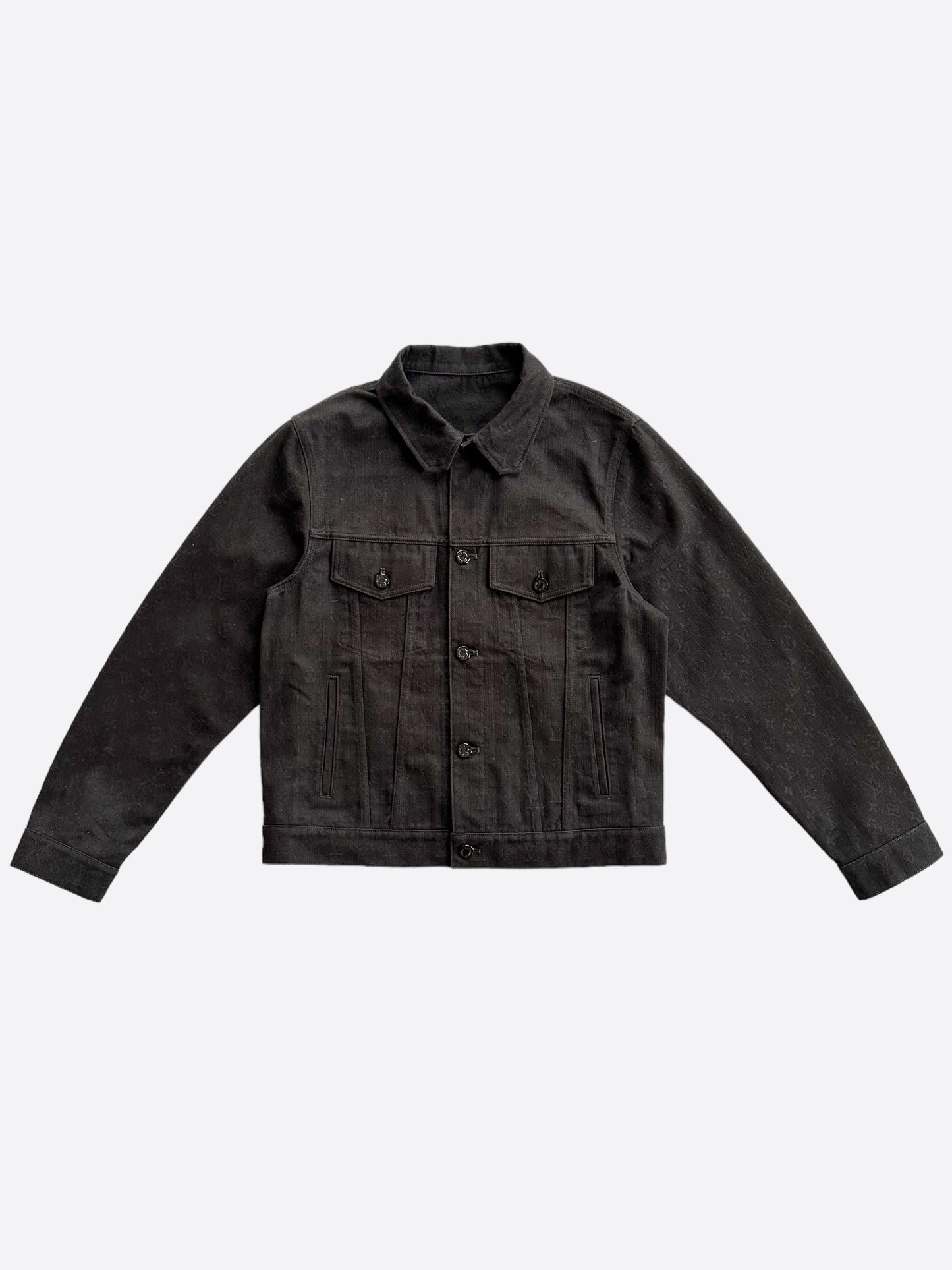 Louis Vuitton Black Monogram Denim Jacket