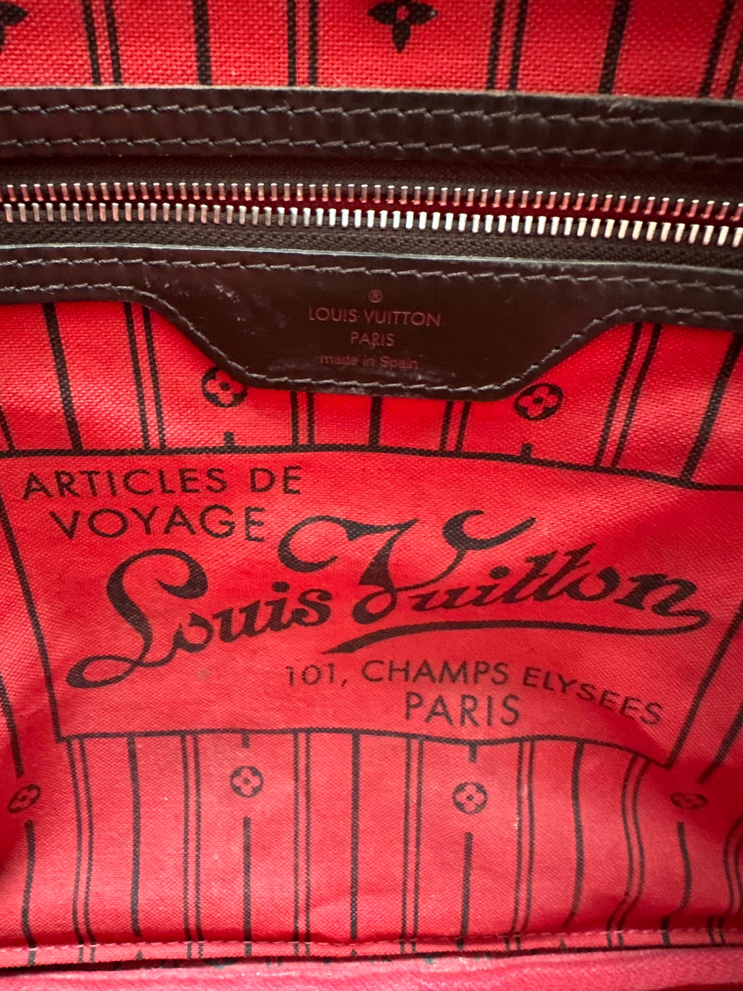 Louis Vuitton Damier Ebene Neverfull MM