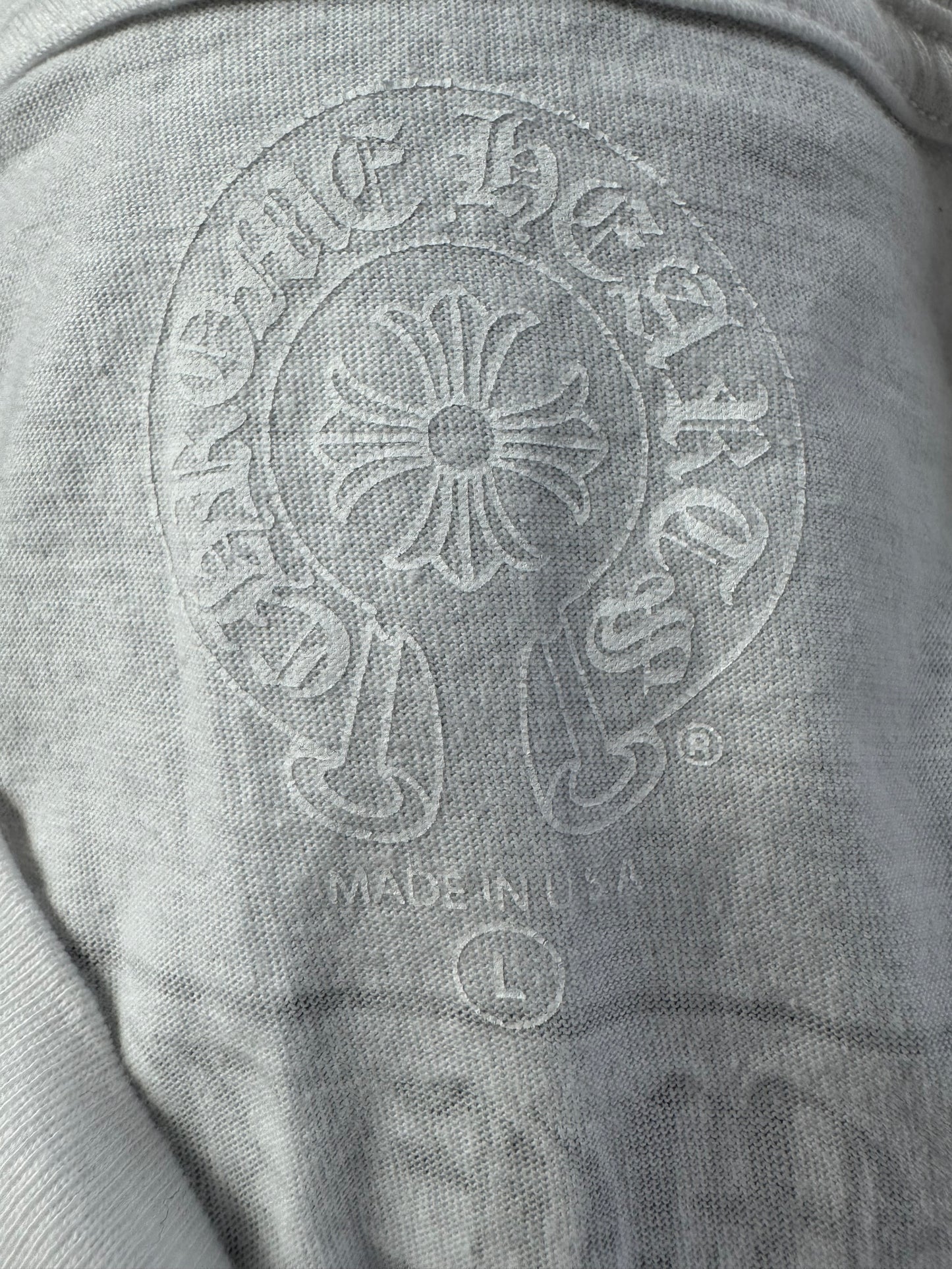 Chrome Hearts White & Black Scroll Logo T-Shirt