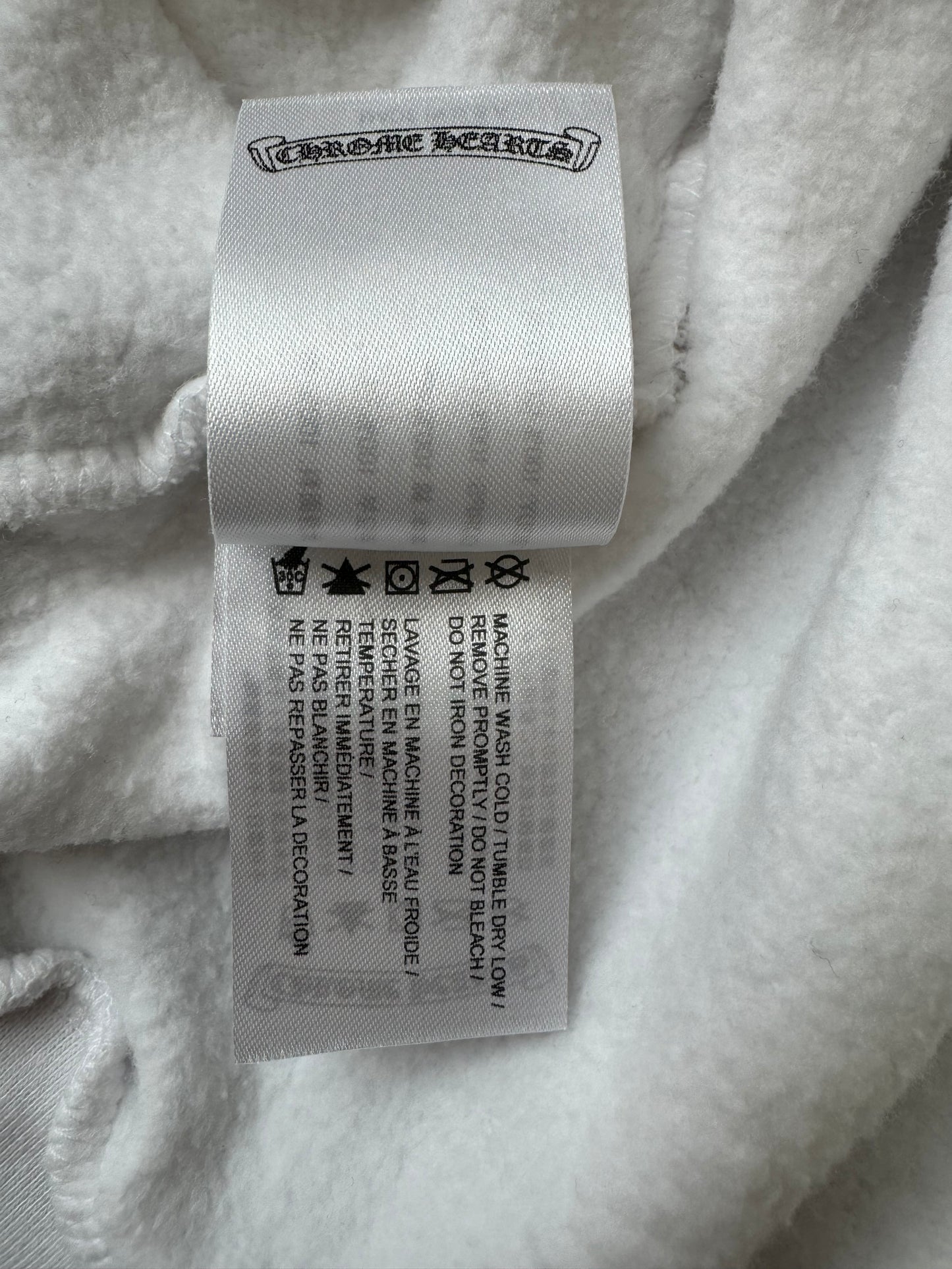 Chrome Hearts White & Yellow Cross Logo Hoodie