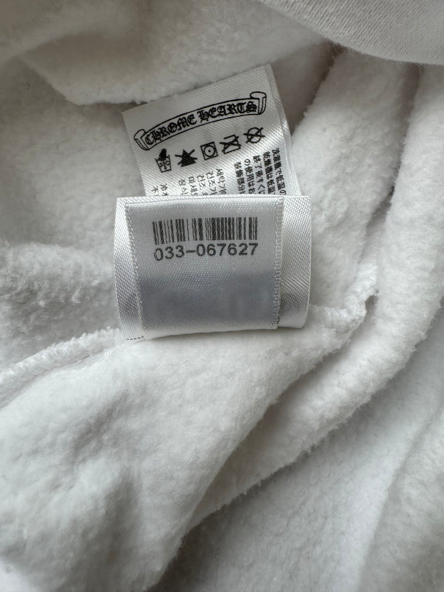 Chrome Hearts White & Yellow Cross Logo Hoodie