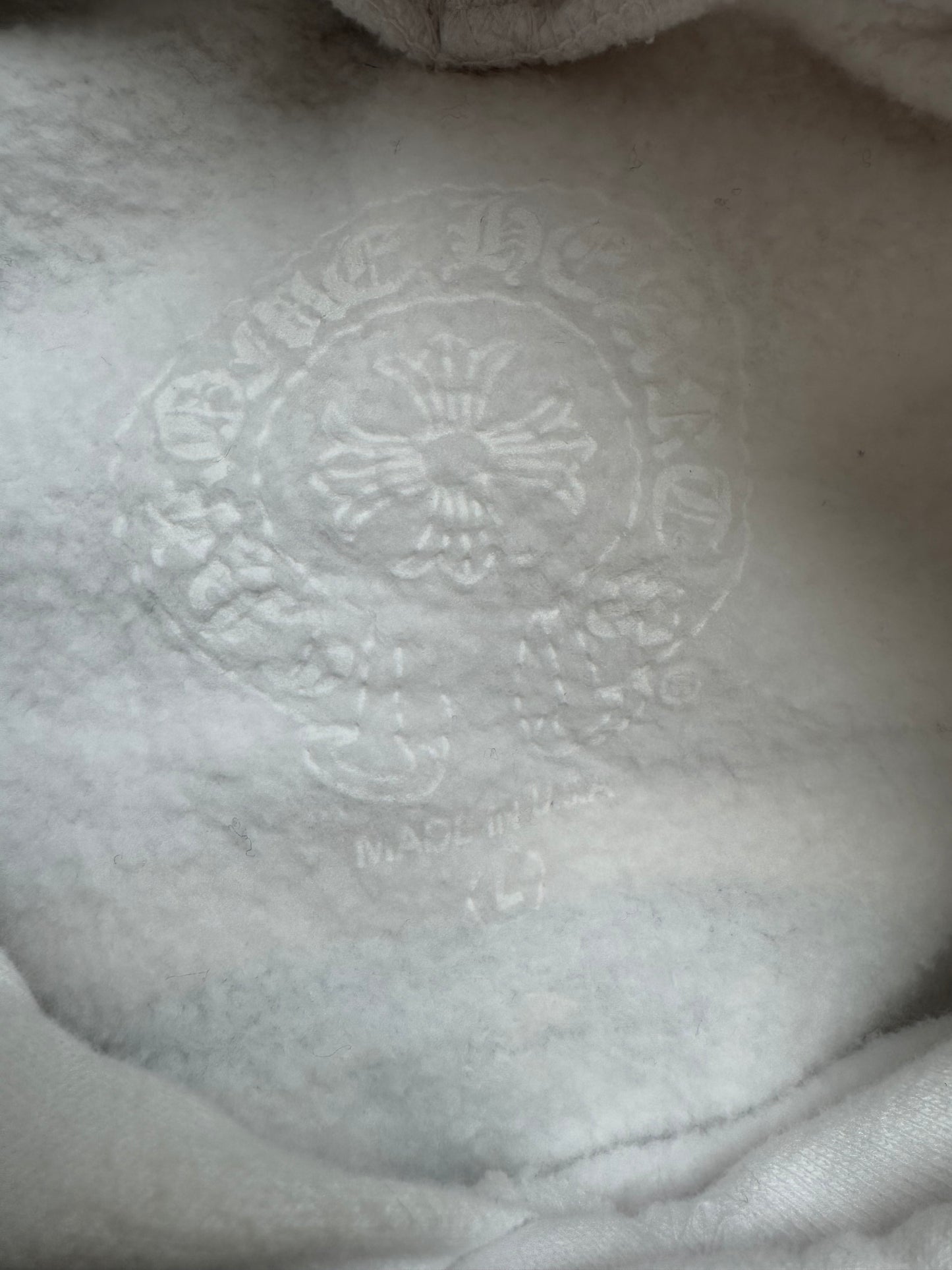 Chrome Hearts White & Yellow Cross Logo Hoodie