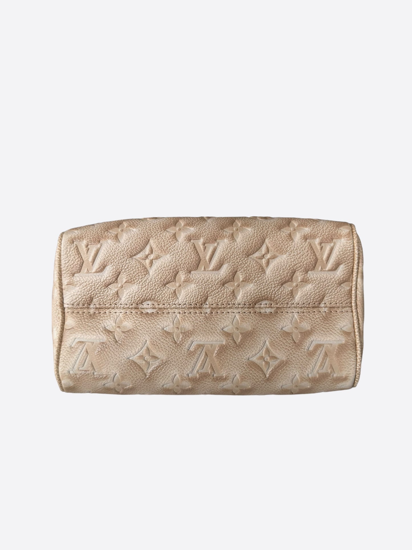 Louis Vuitton Stardust Beige Empreinte Monogram Speedy 20