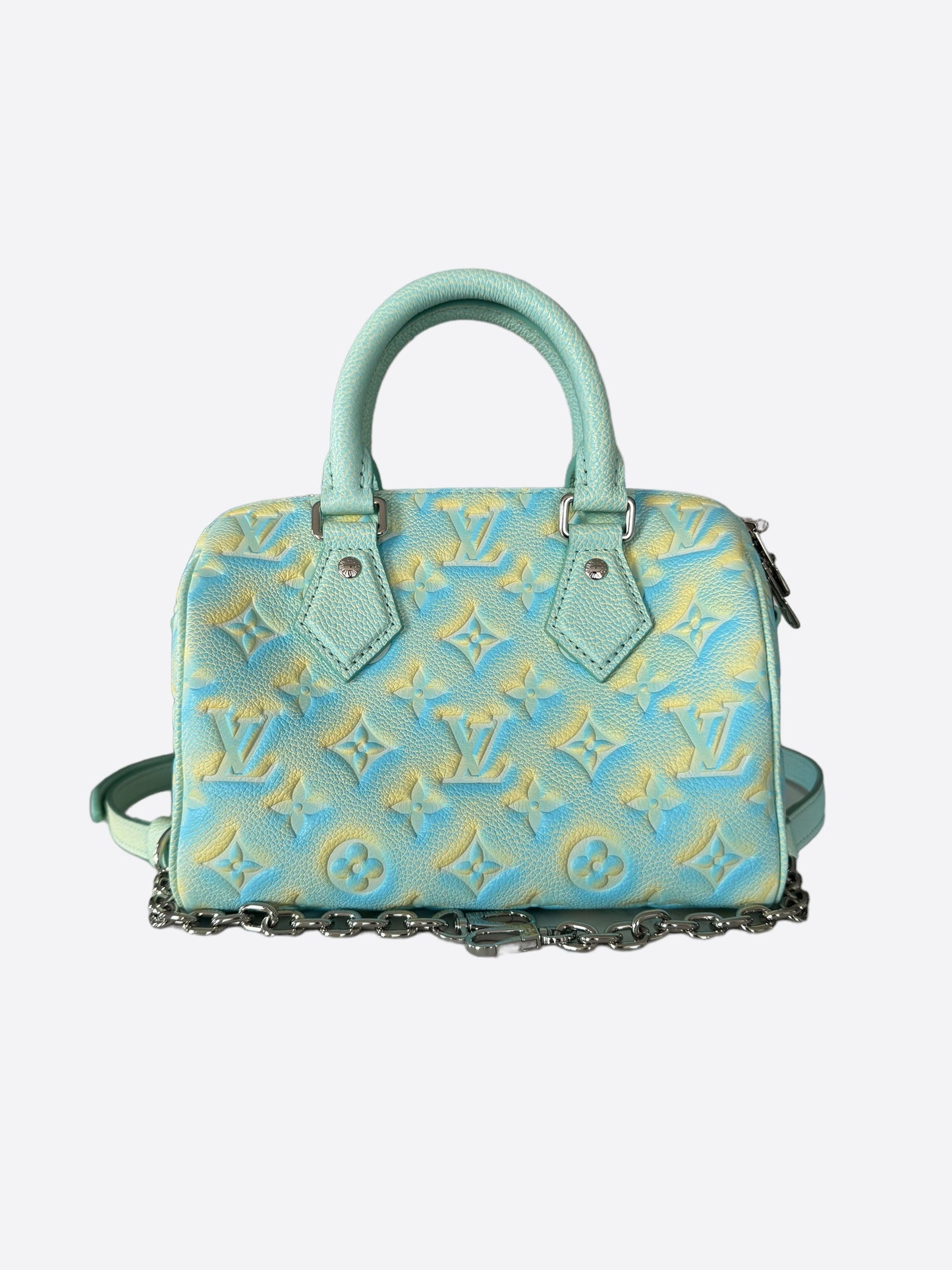 Louis Vuitton Stardust Green Empreinte Monogram Speedy 20