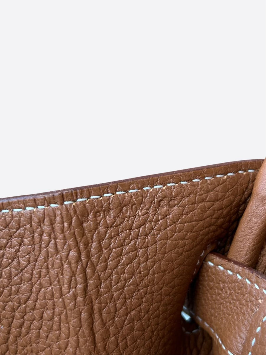 Hermes Gold Ostrich Birkin 30