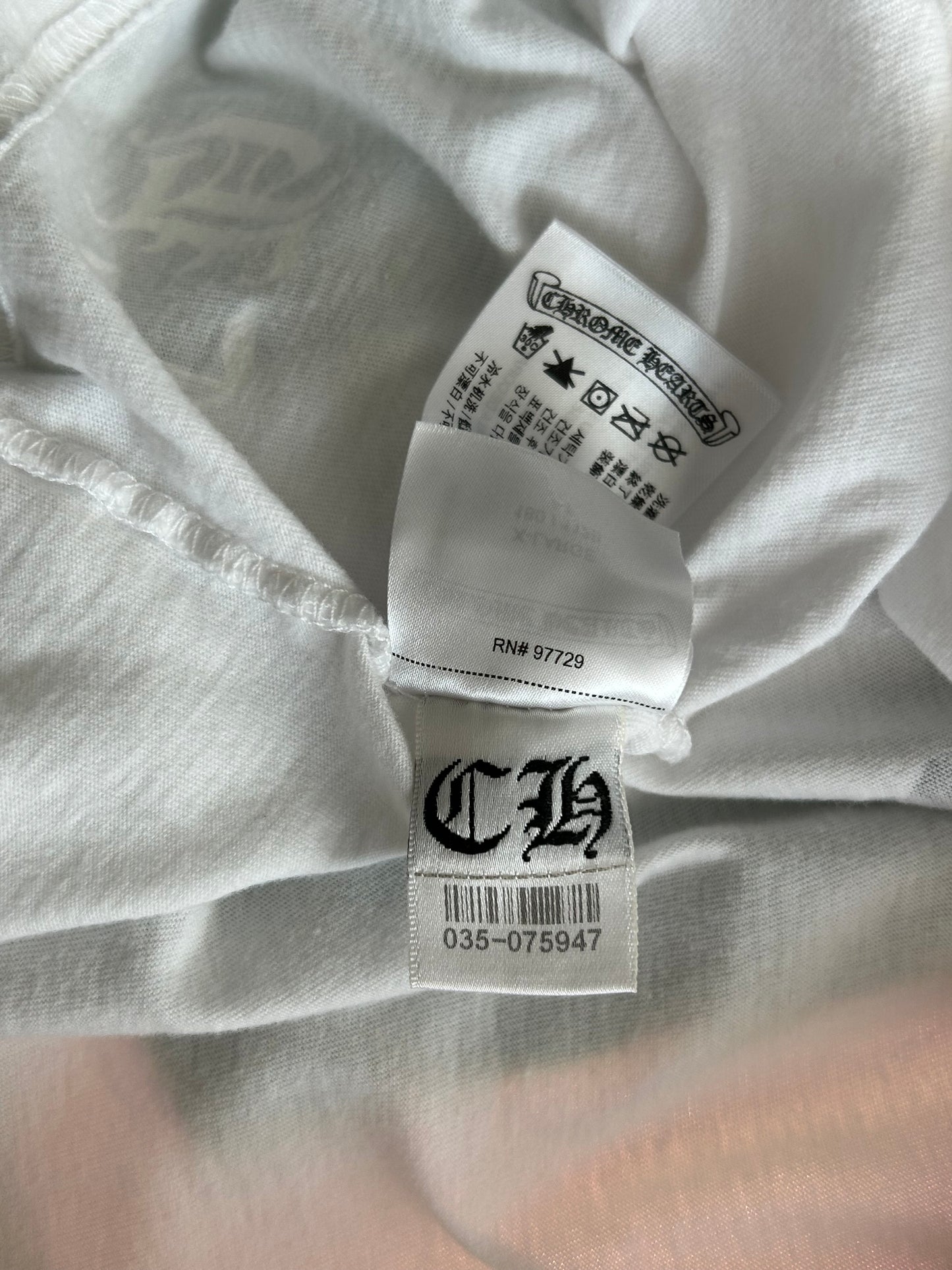 Chrome Hearts White & Purple Dagger Longsleeve T-Shirt