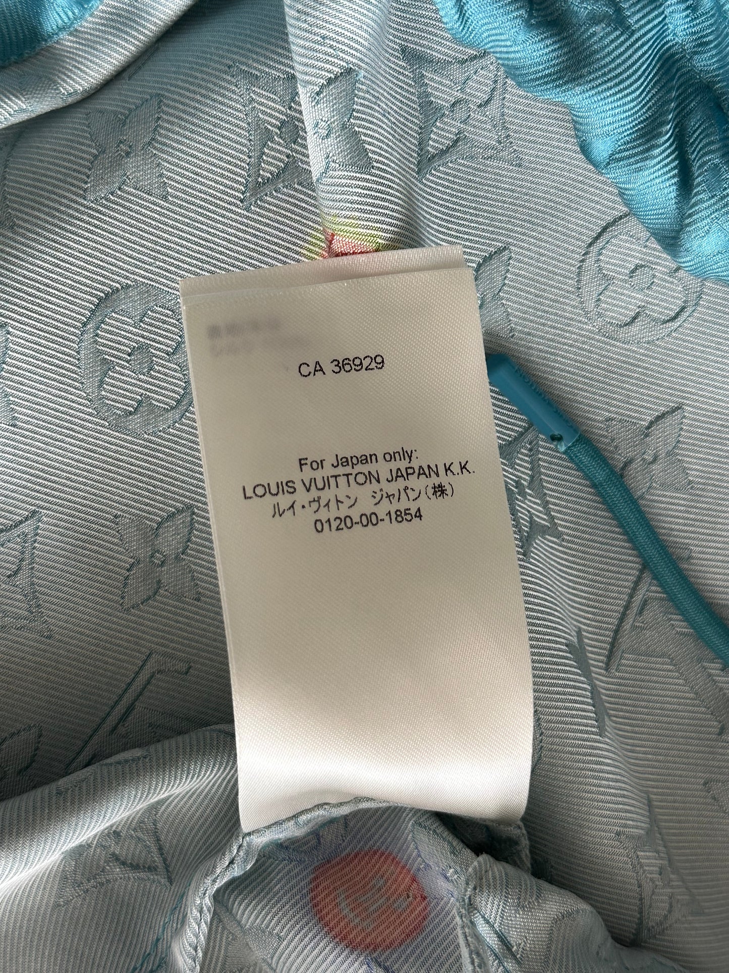 Louis Vuitton Yayoi Kusama Blue Faces Monogram Silk Shirt