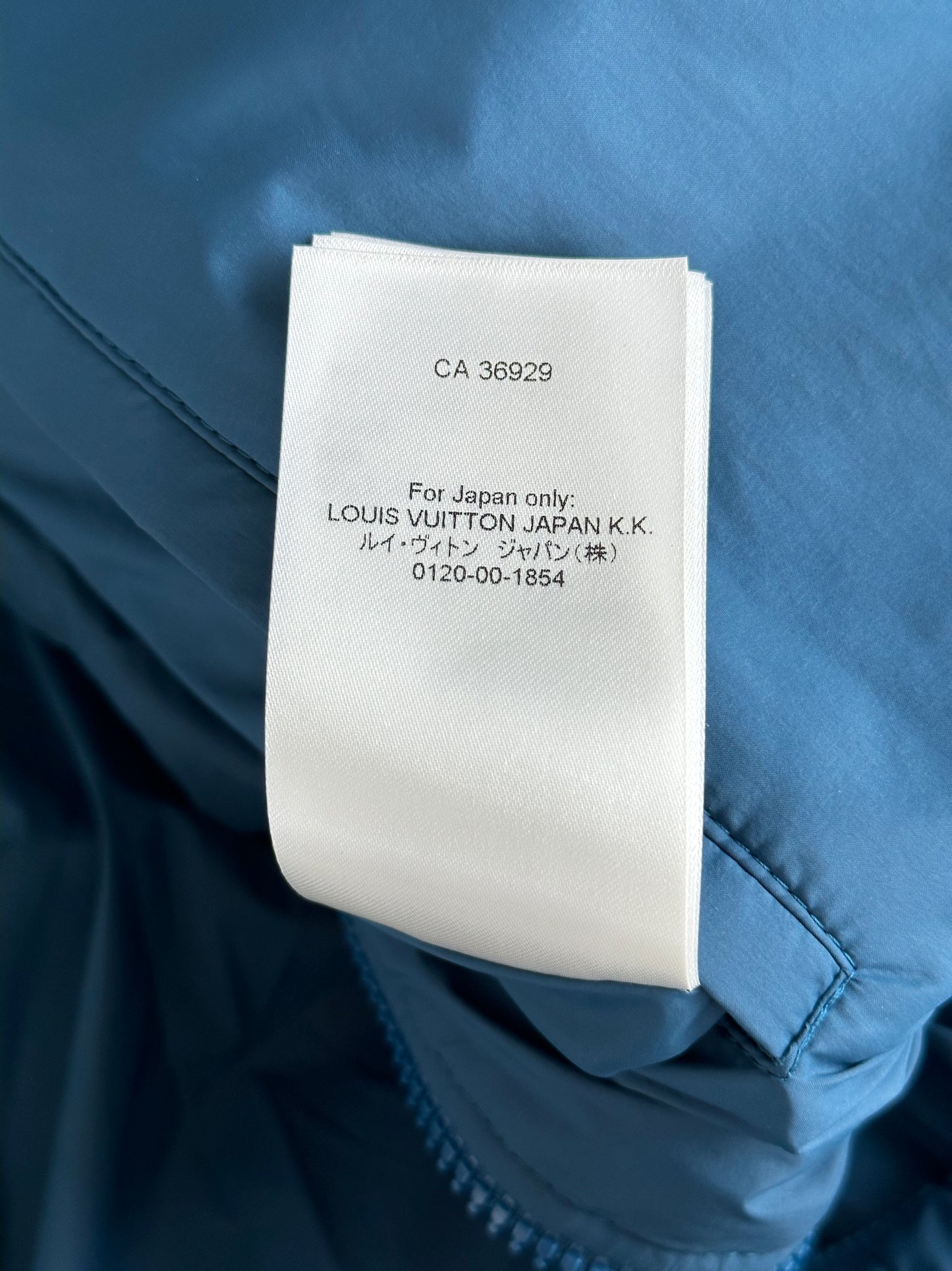 Louis Vuitton Blue Embroidered Monogram Puffer Vest