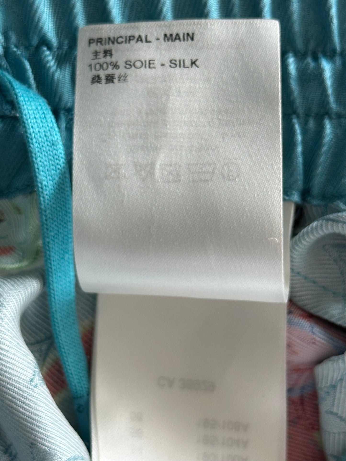 Louis Vuitton Yayoi Kusama Blue Faces Monogram Silk Shorts