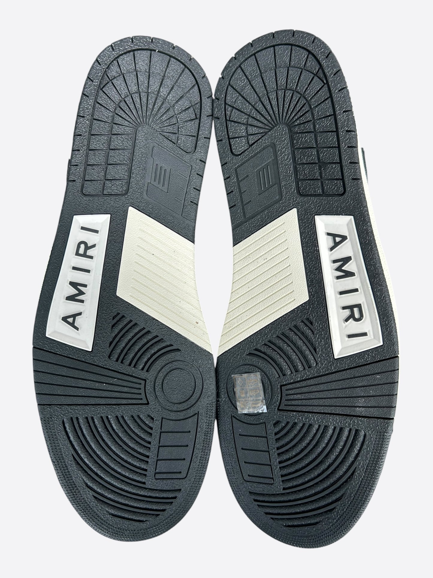 Amiri Grey & Black Skel Low Top Sneakers