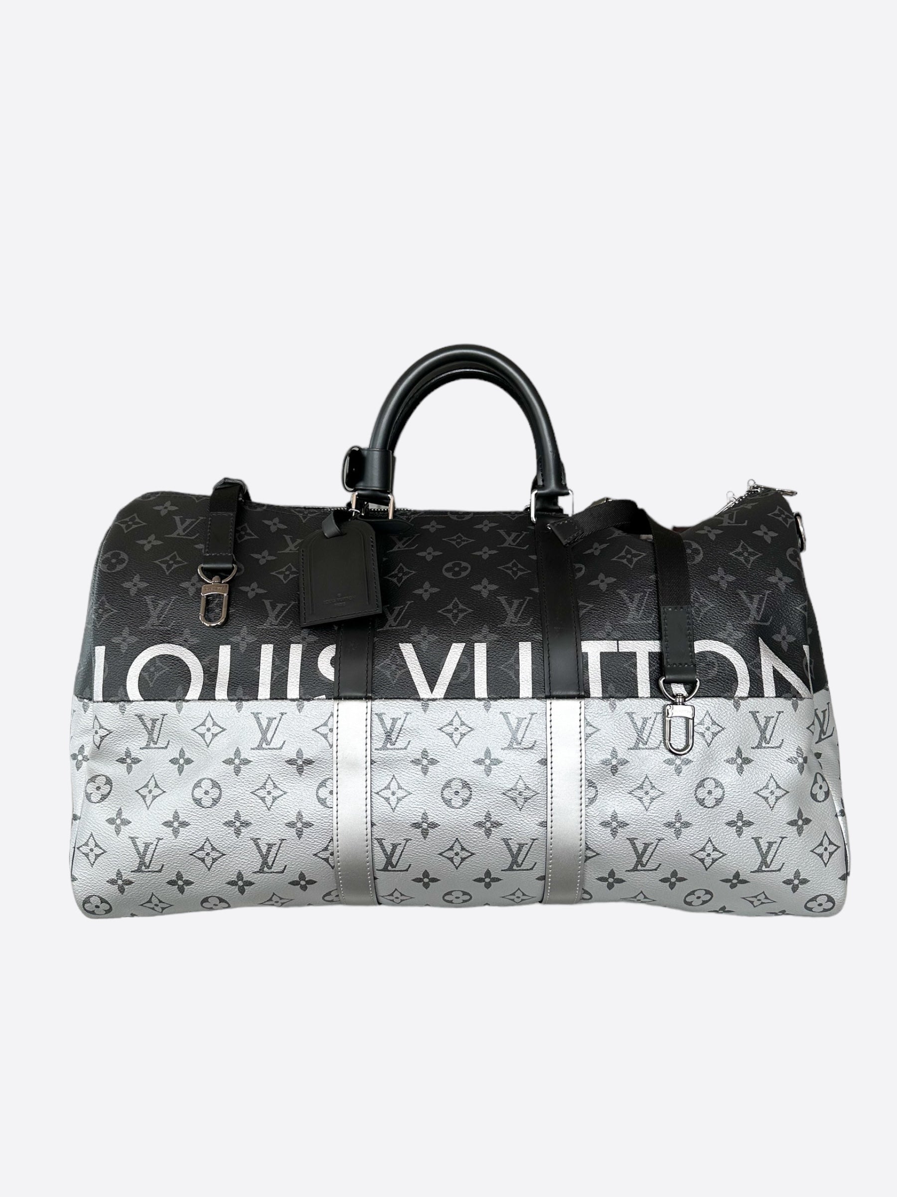 Louis vuitton half black half monogram bag sale