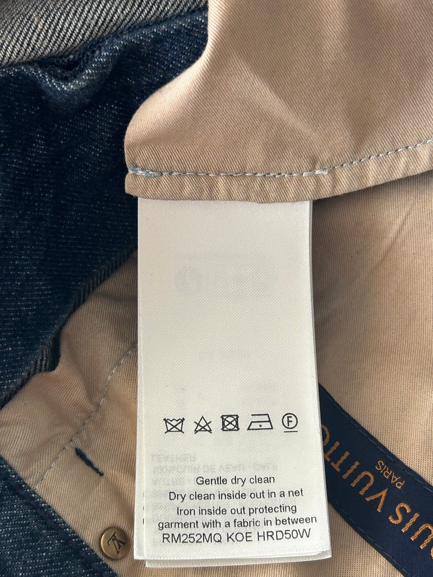 Louis Vuitton Blue Monogram Carpenter Denim Shorts