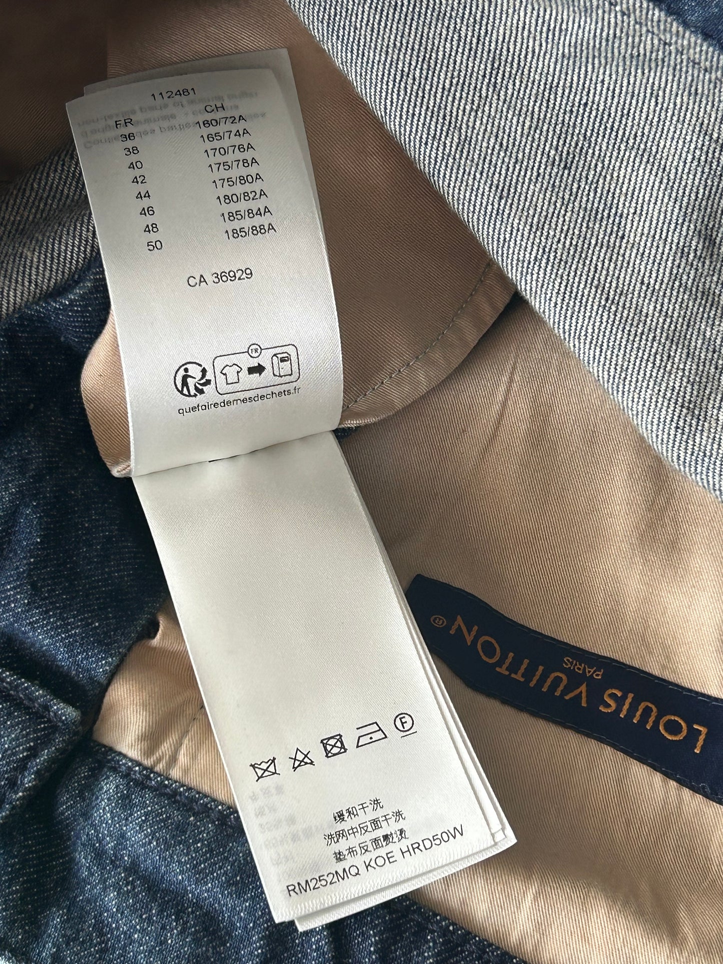 Louis Vuitton Blue Monogram Carpenter Denim Shorts