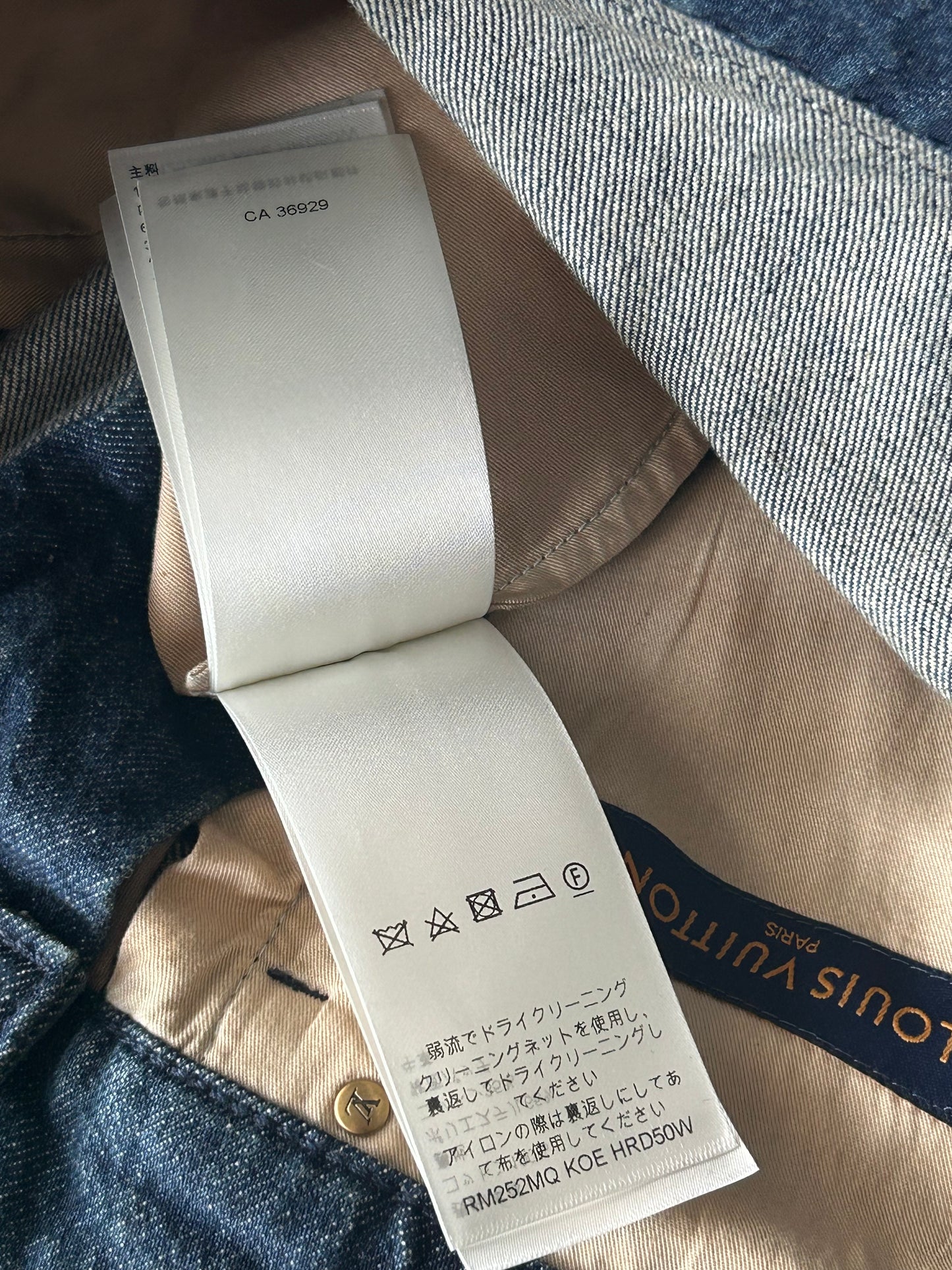 Louis Vuitton Blue Monogram Carpenter Denim Shorts