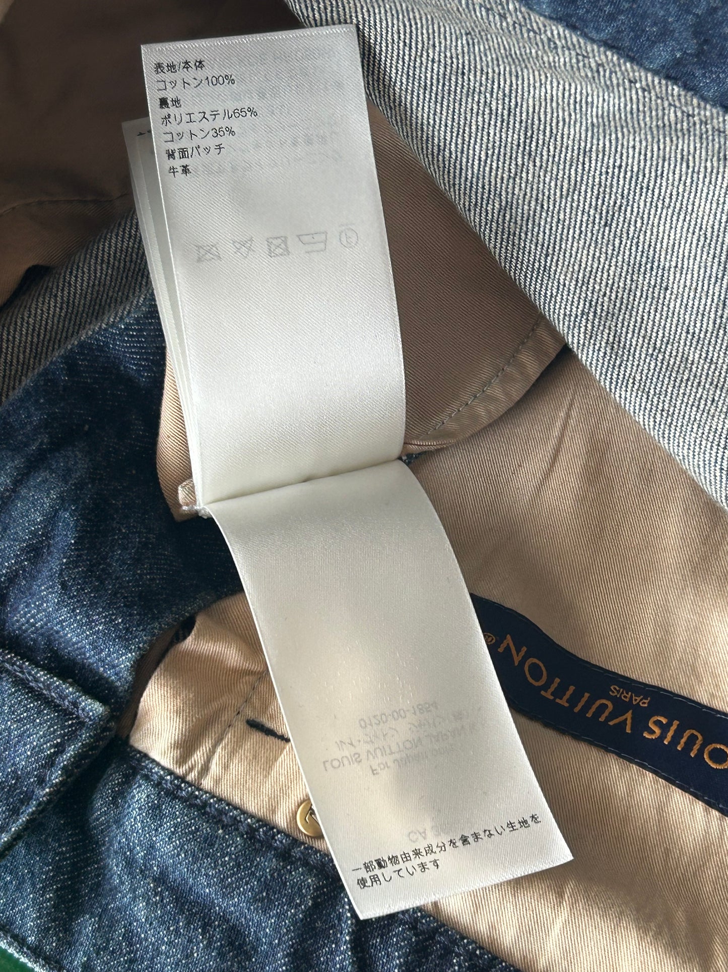 Louis Vuitton Blue Monogram Carpenter Denim Shorts
