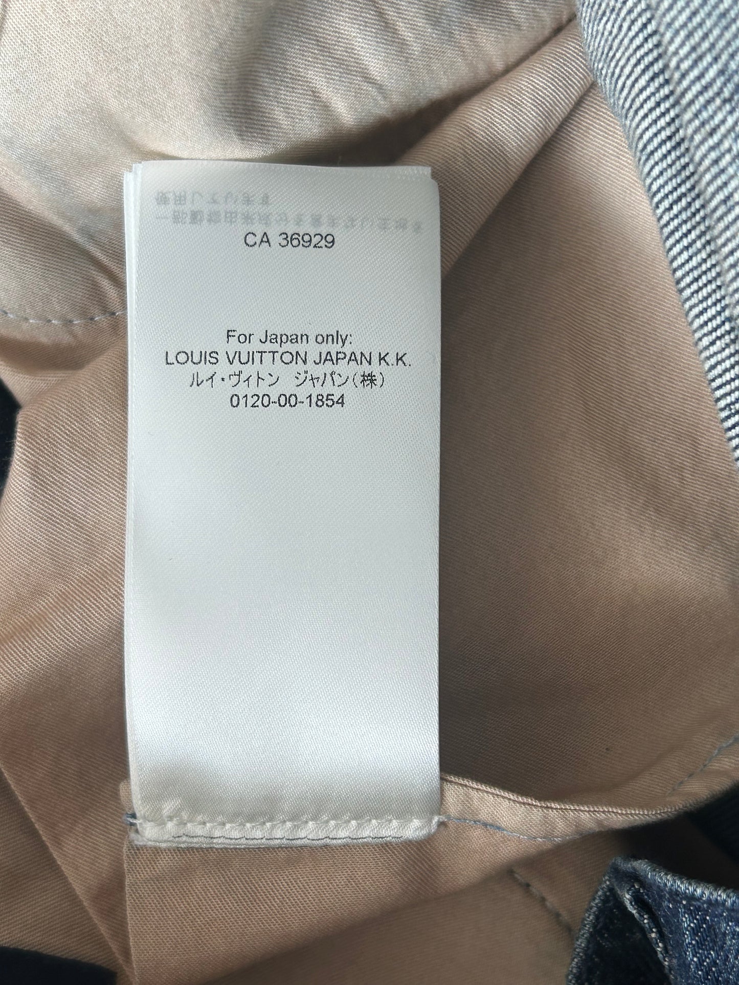 Louis Vuitton Blue Monogram Carpenter Denim Shorts