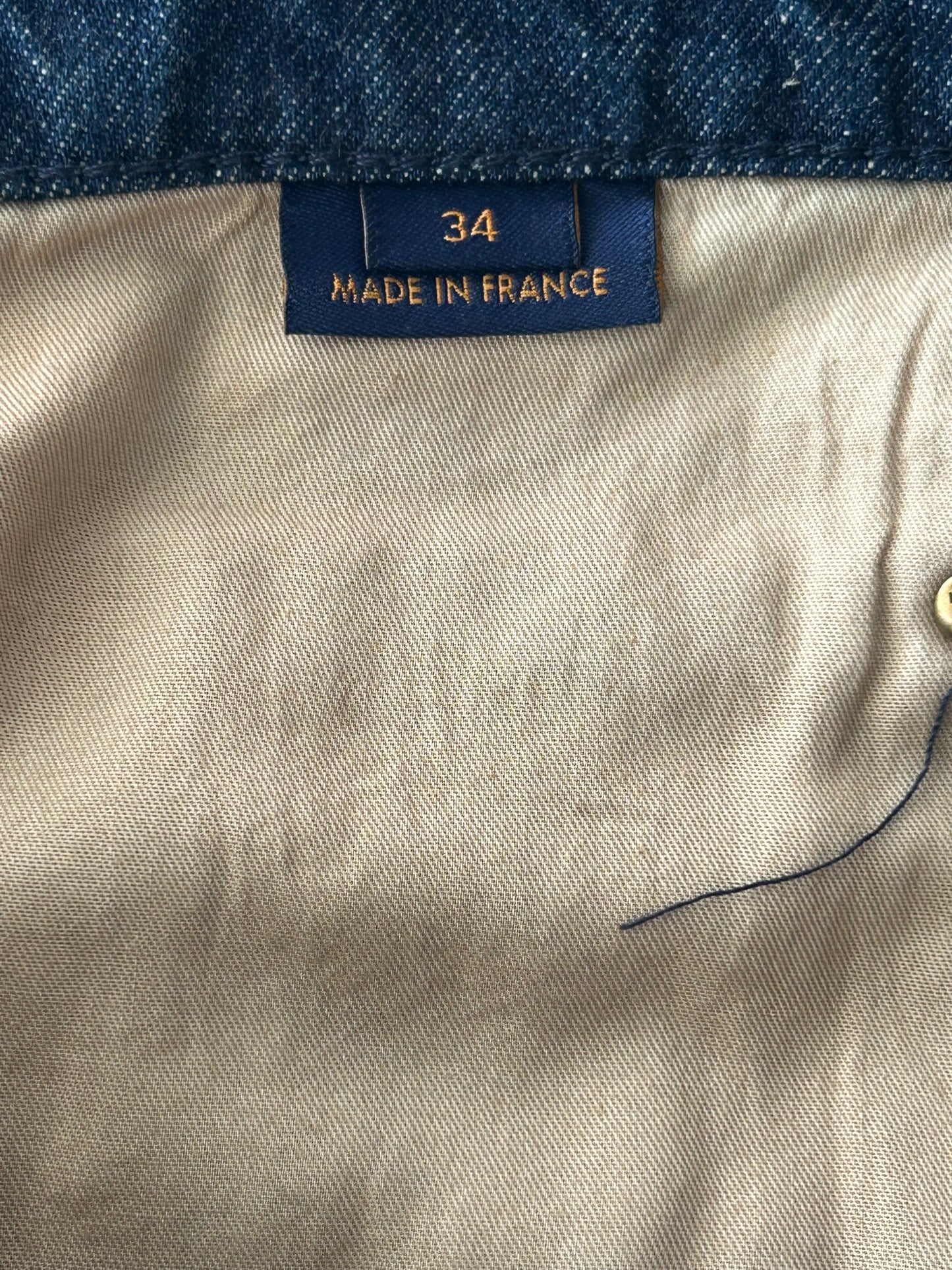Louis Vuitton Blue Monogram Carpenter Denim Shorts