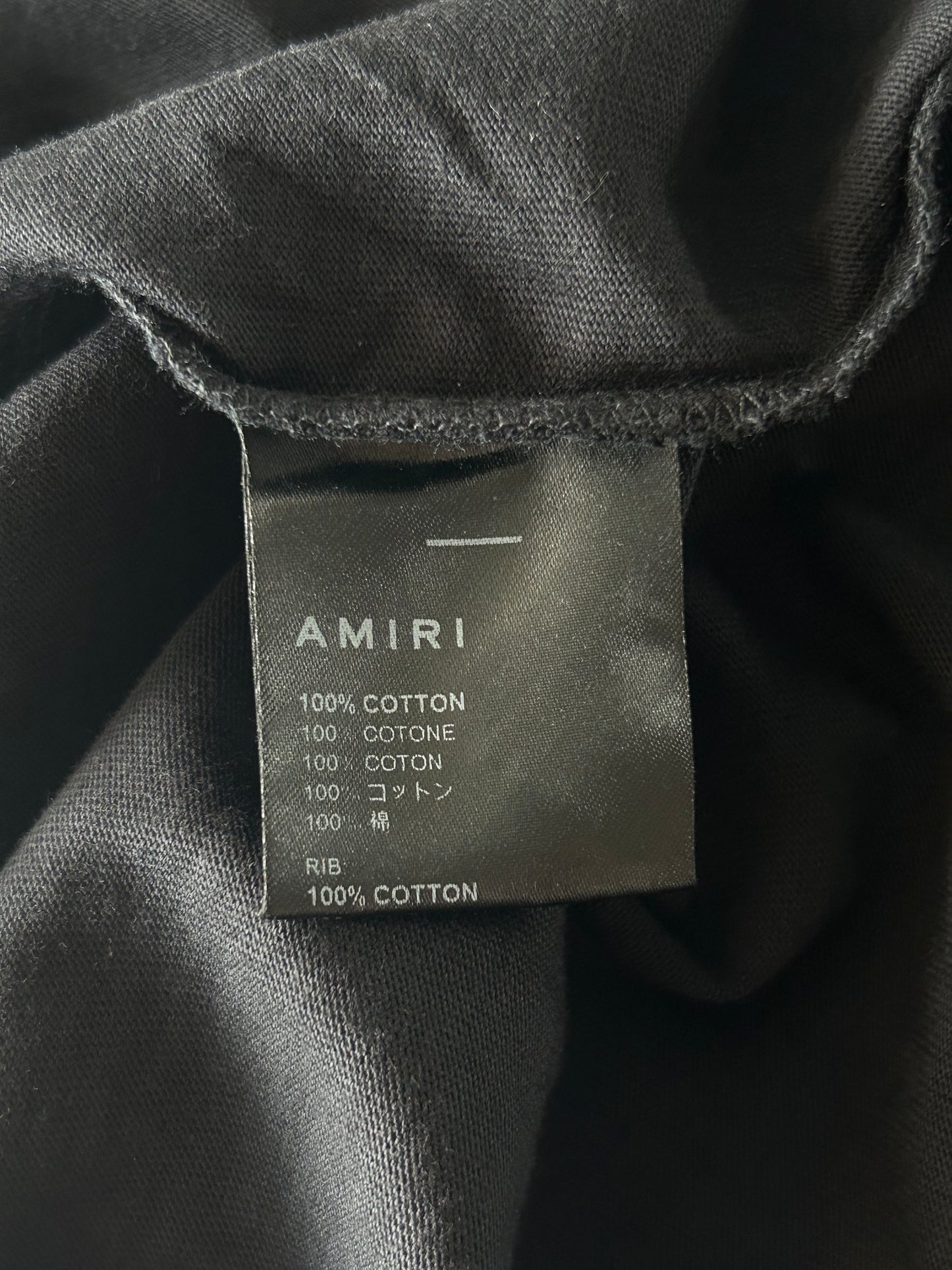 Amiri Black & Blue Records T-Shirt