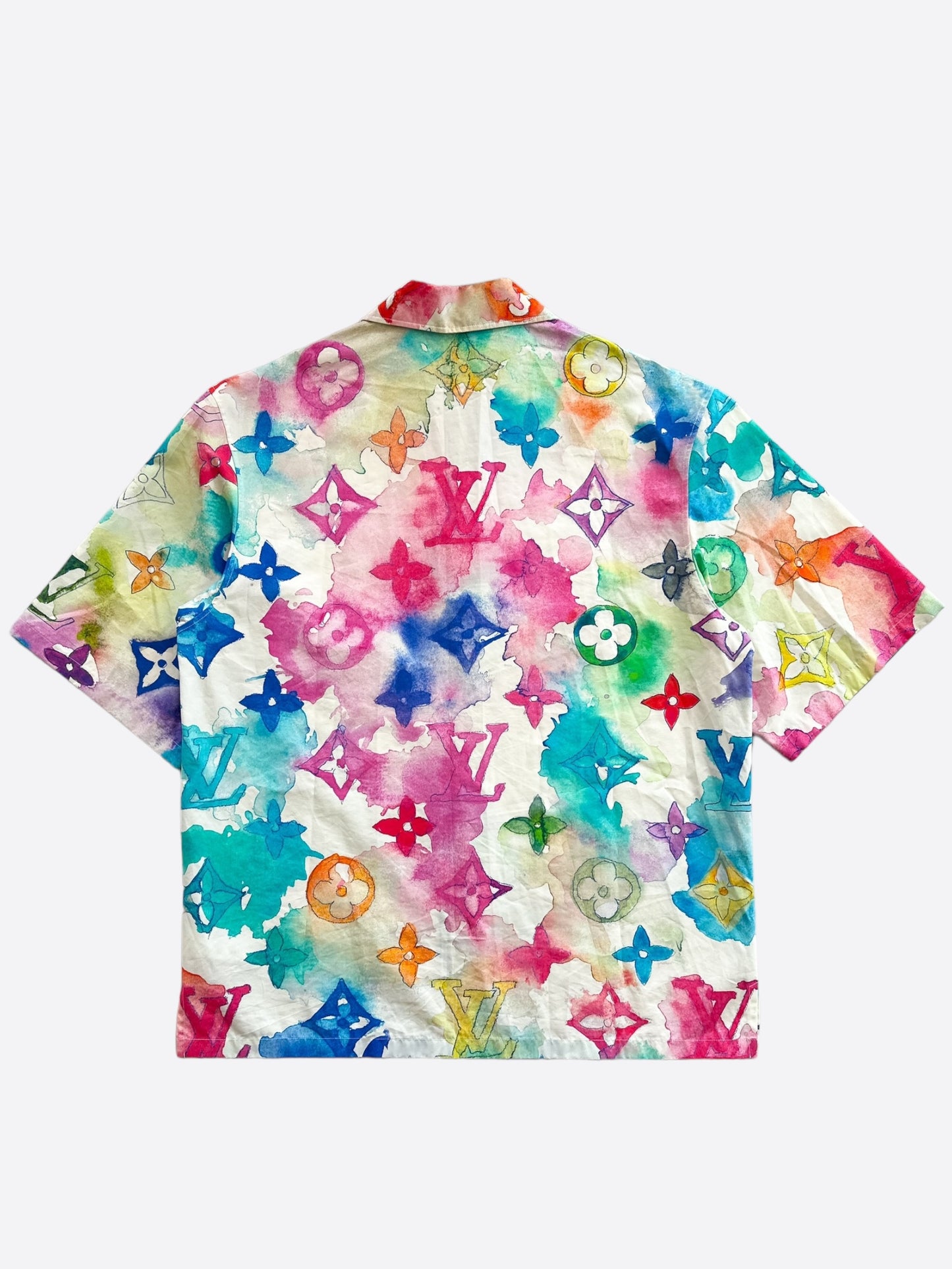 Louis Vuitton Watercolor Monogram Button Up Shirt