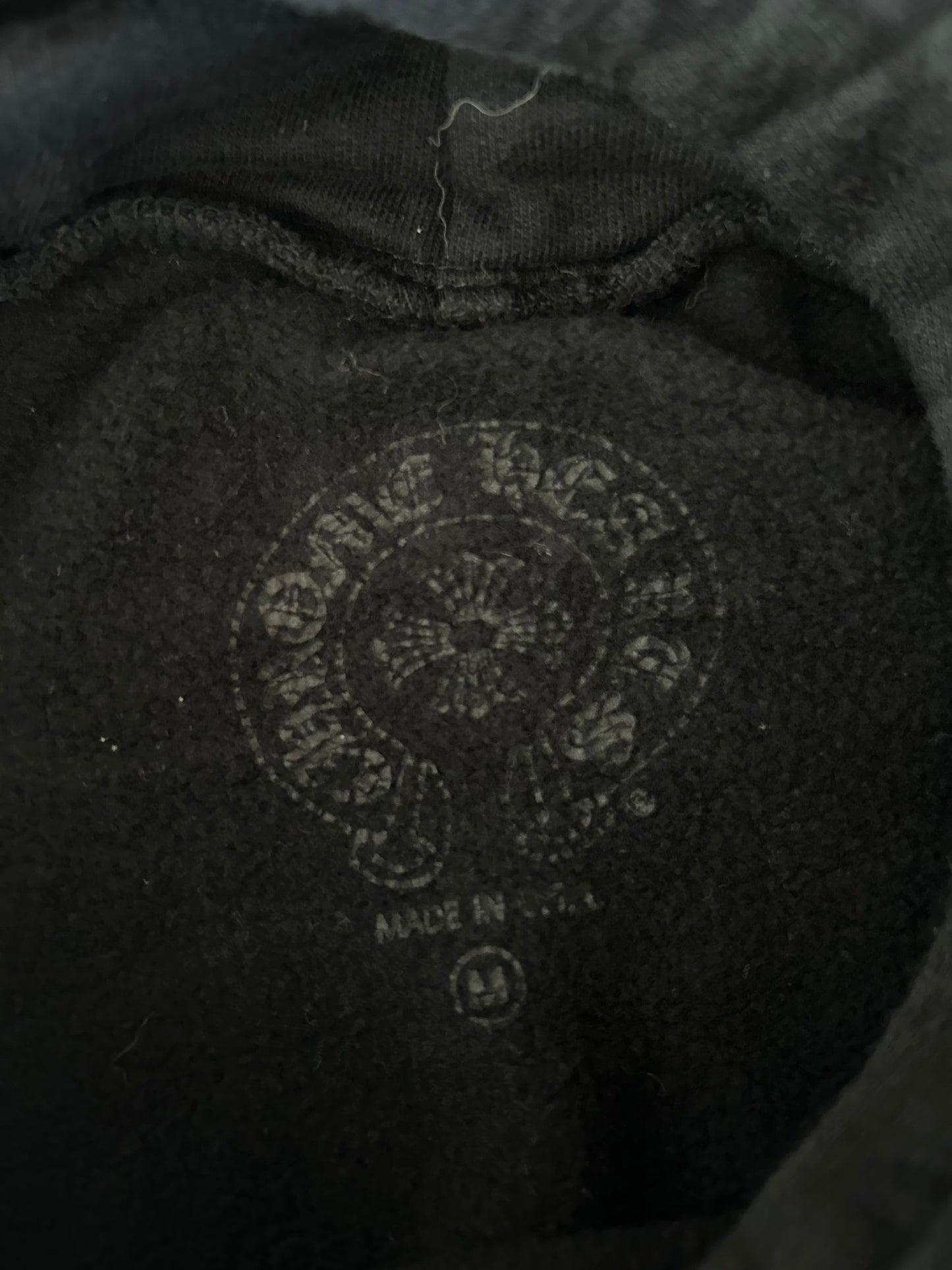 Chrome Hearts Black & Yellow Cross Logo Hoodie