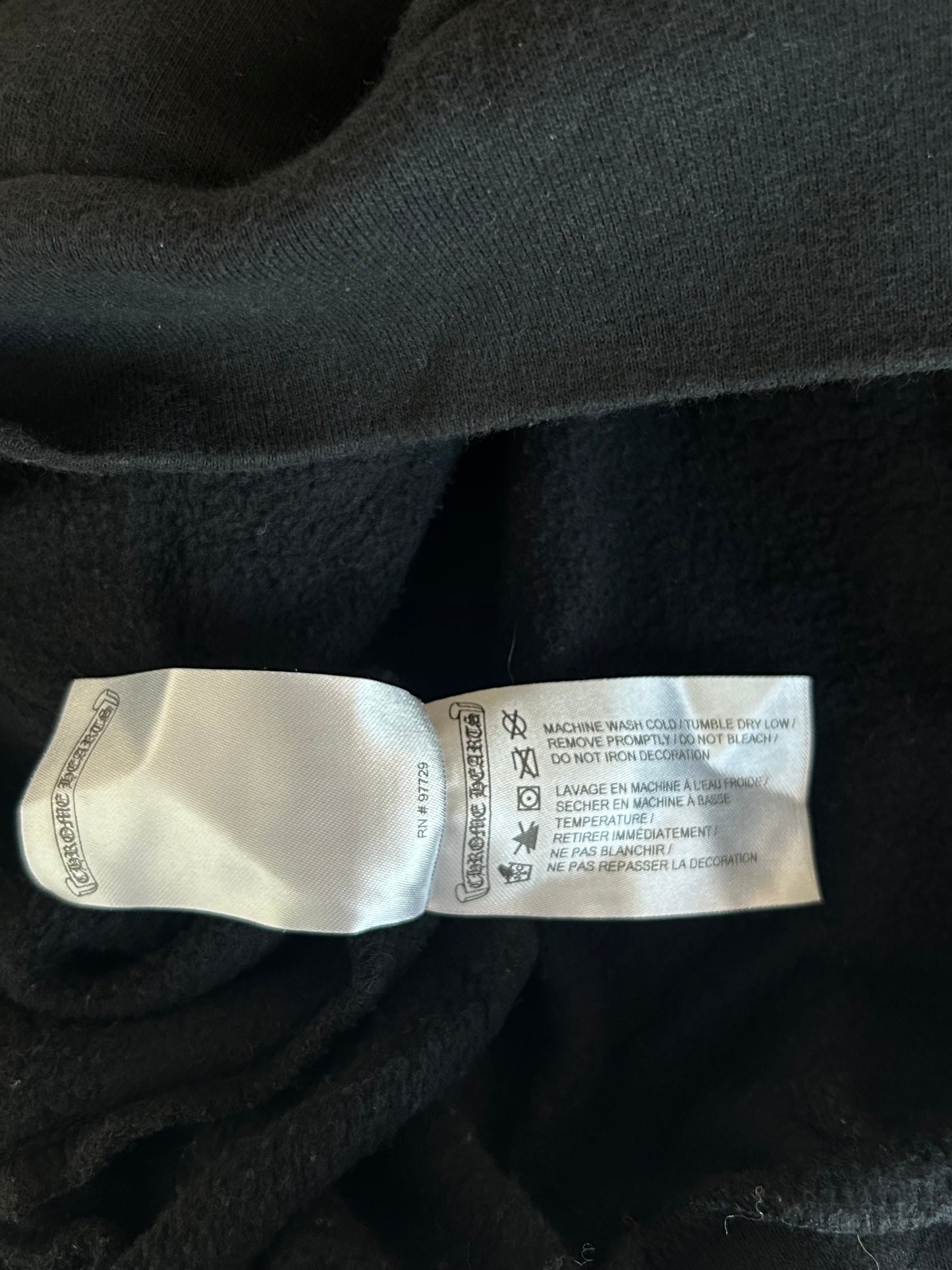 Chrome Hearts Black & Yellow Cross Logo Hoodie