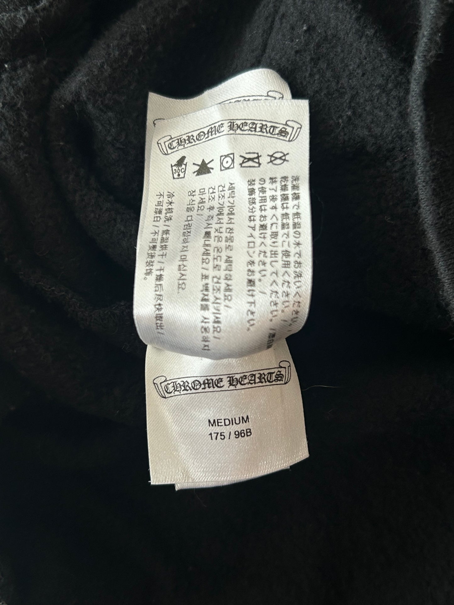 Chrome Hearts Black & Yellow Cross Logo Hoodie
