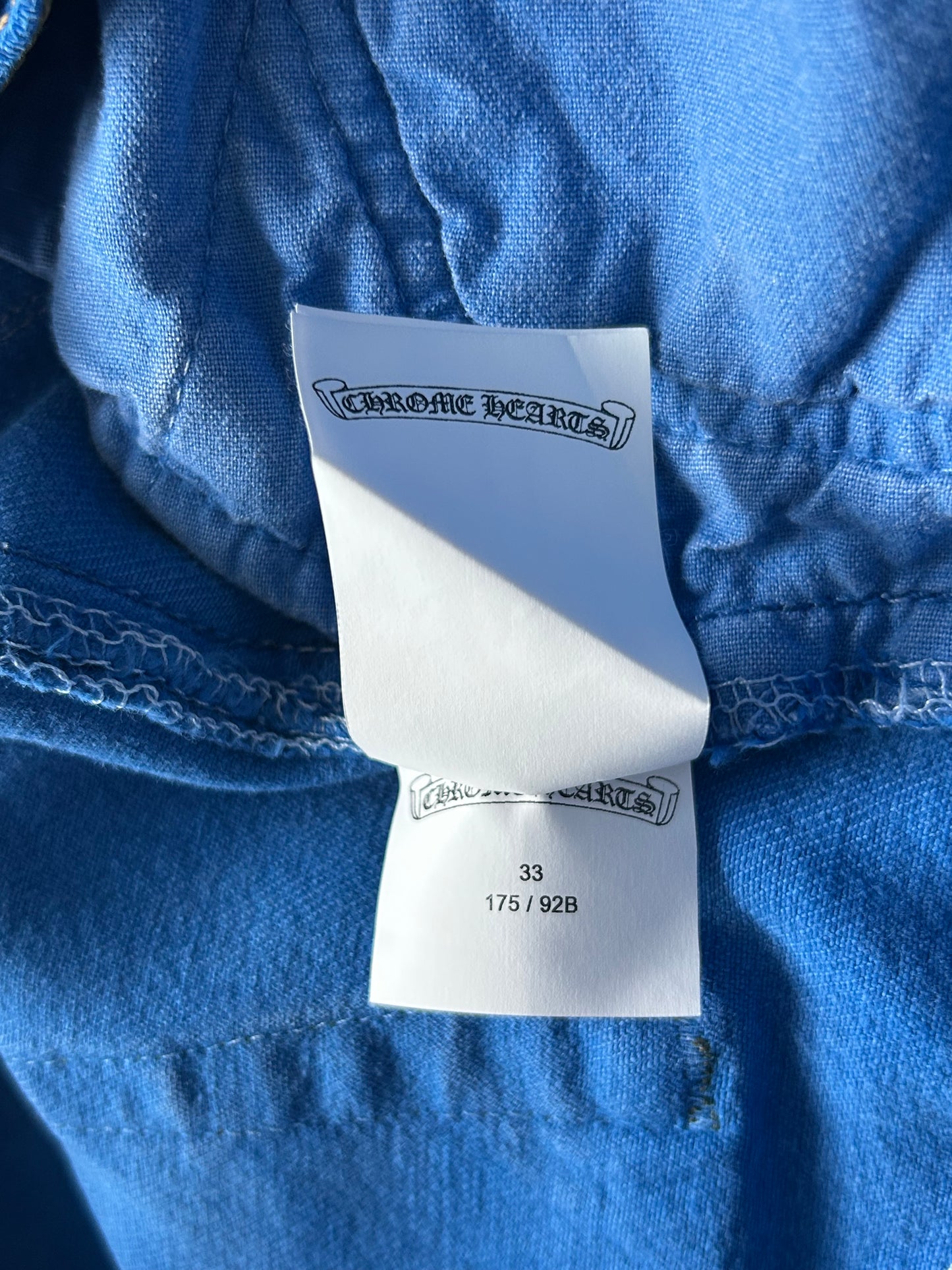 Chrome Hearts Levis Blue Dyed Cross Patch Jeans