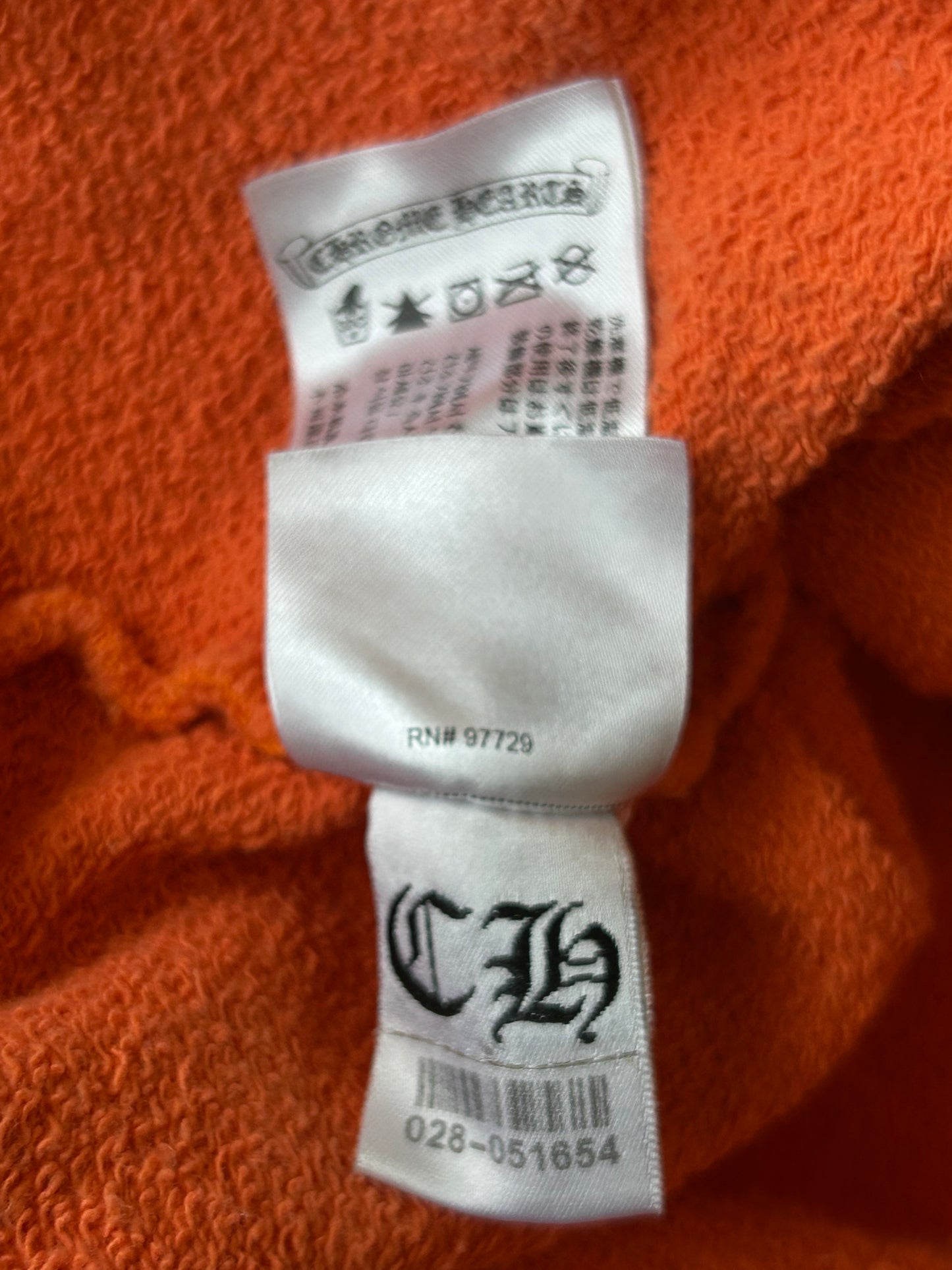 Chrome Hearts Orange & Black Dagger Logo Sweater
