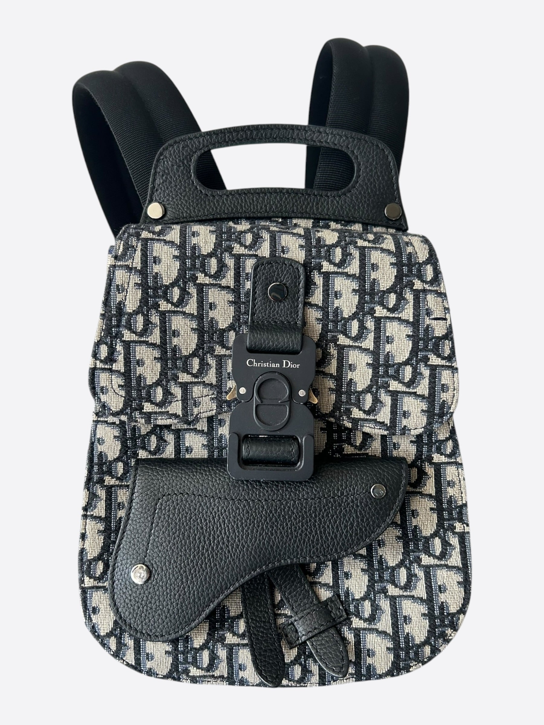 christian dior mini backpack Kids Rider Oblique Jacquard Beige The top handle is centered between the two adjustable DIOR - Mini Gallop Sling