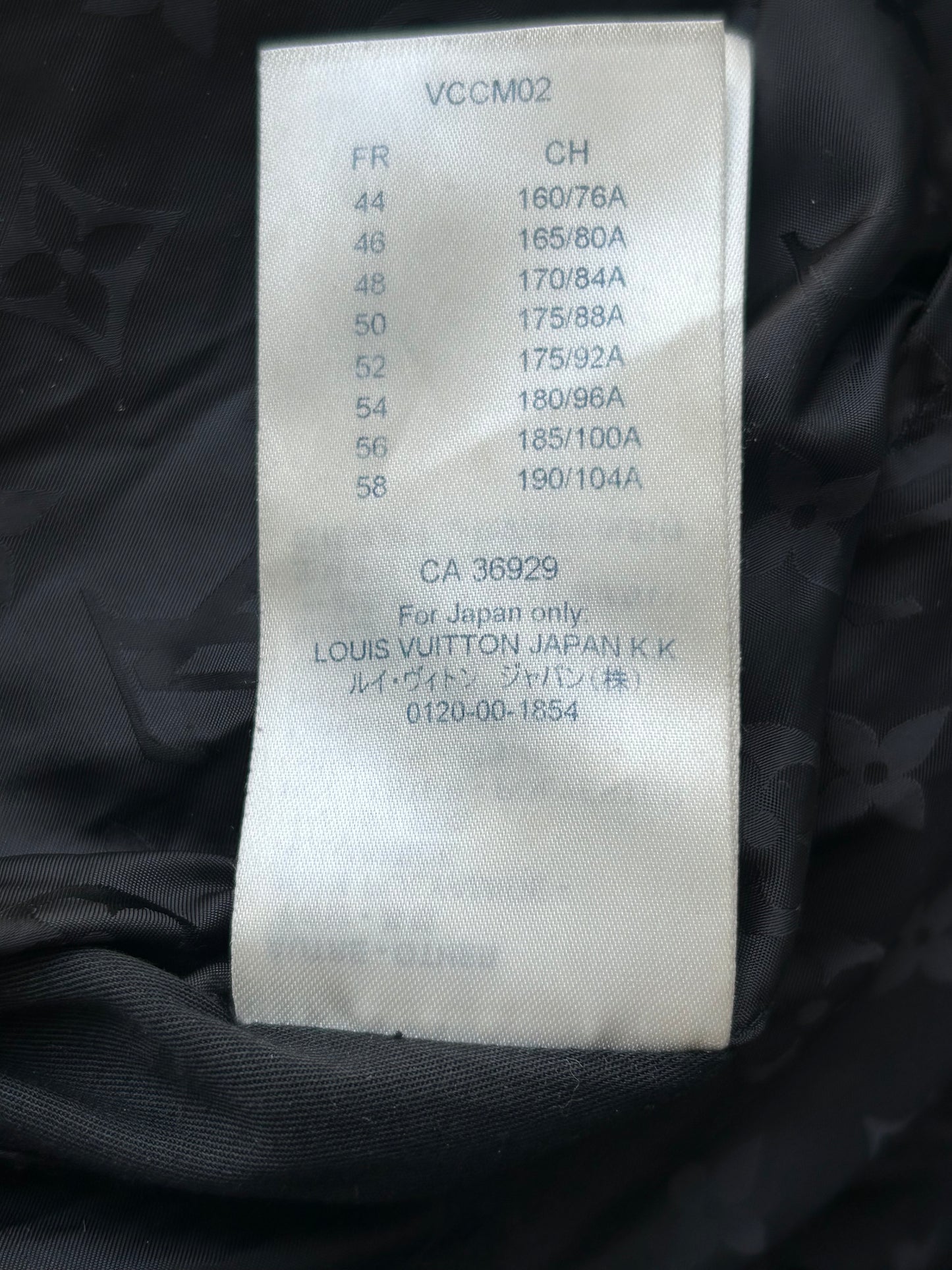 Louis Vuitton Black Monogram Reversible Leather Jacket