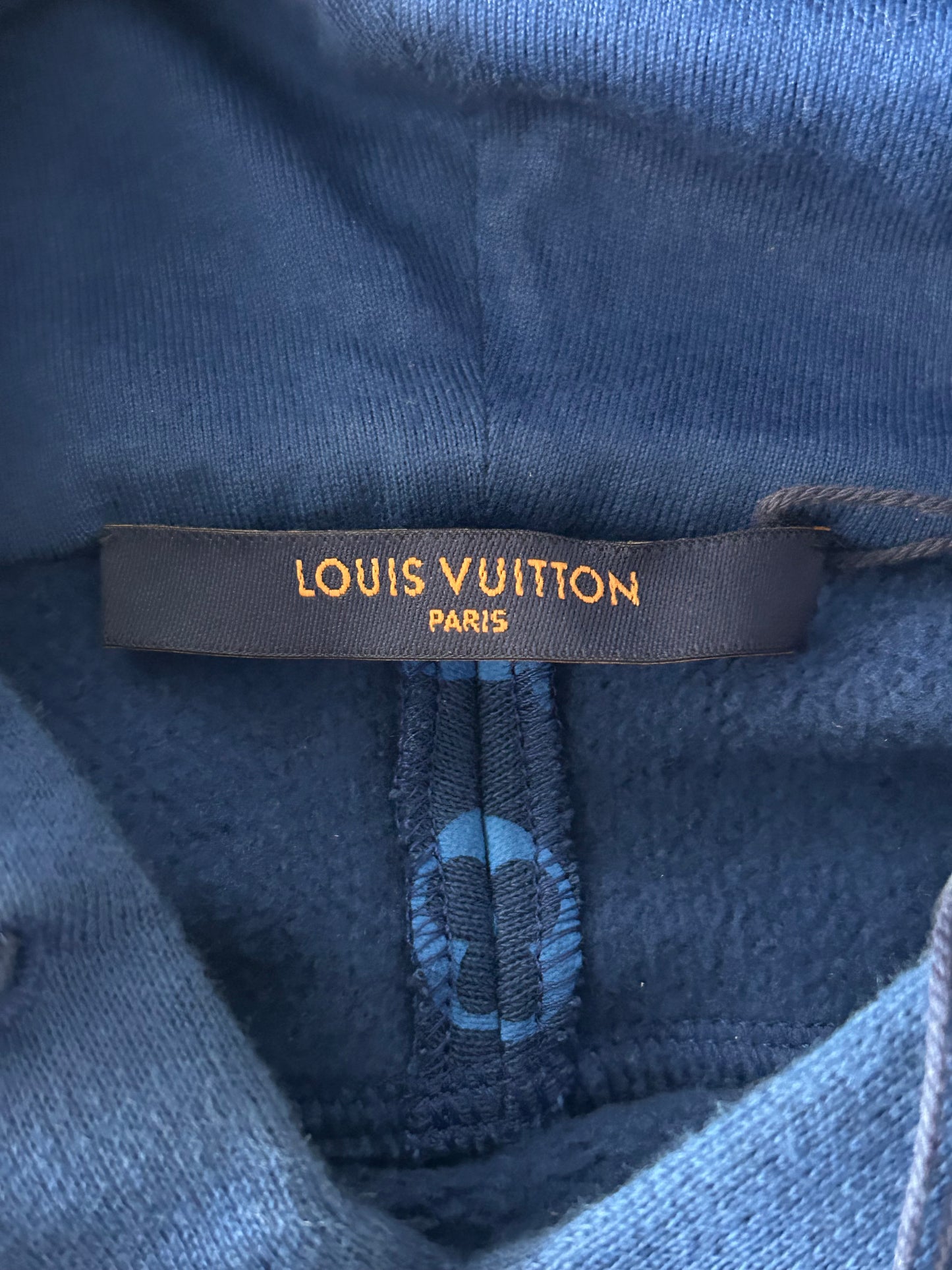 Louis Vuitton Blue Monogram Circle Cut Hoodie