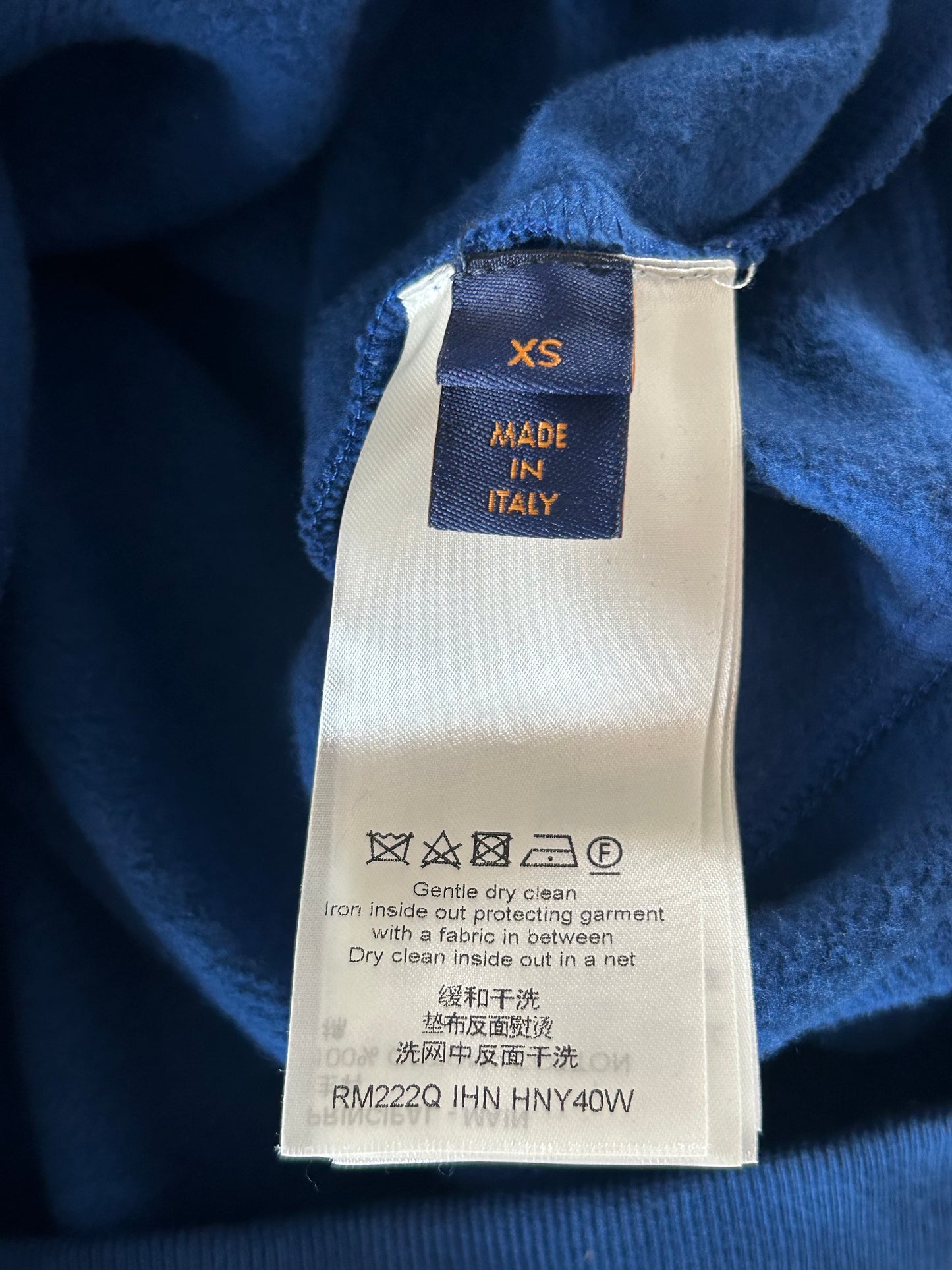 Louis Vuitton Blue Monogram Circle Cut Hoodie