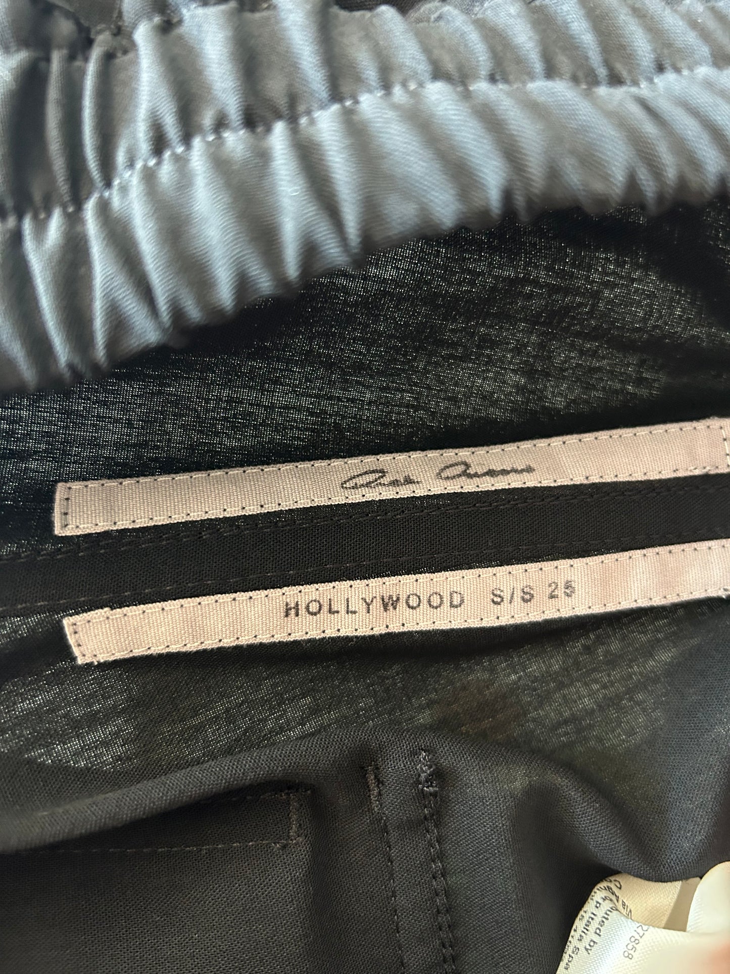 Rick Owens Black Wool Bella Pants