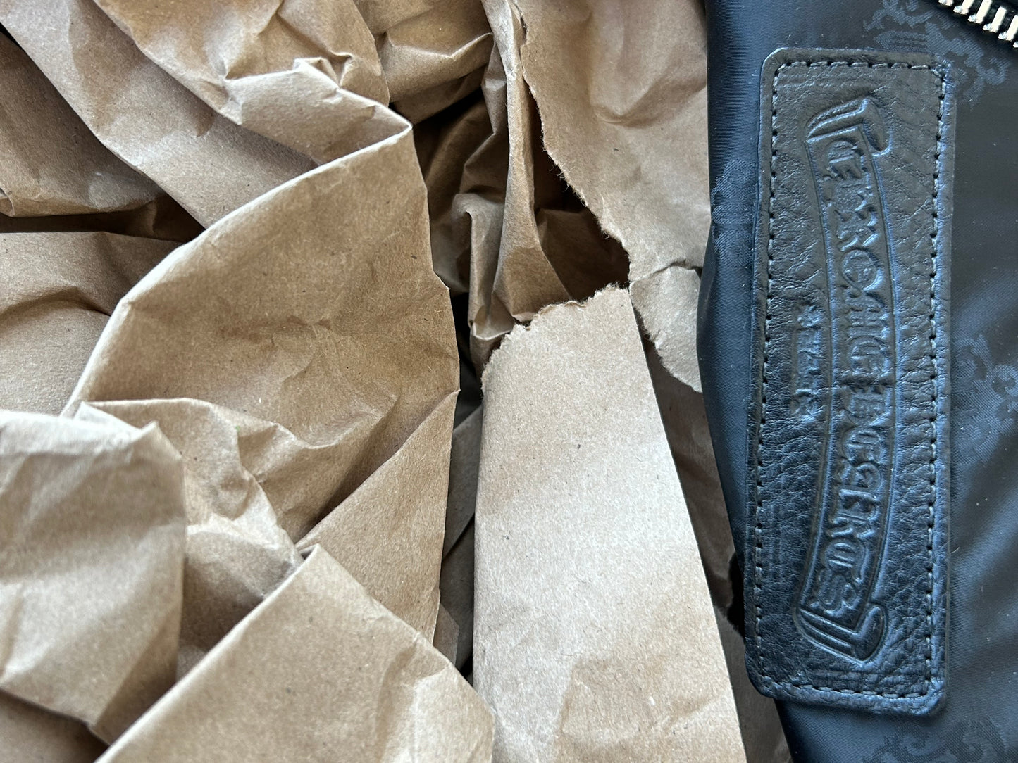 Chrome Hearts Black White & Green Triple Cross Leather Duffel Bag