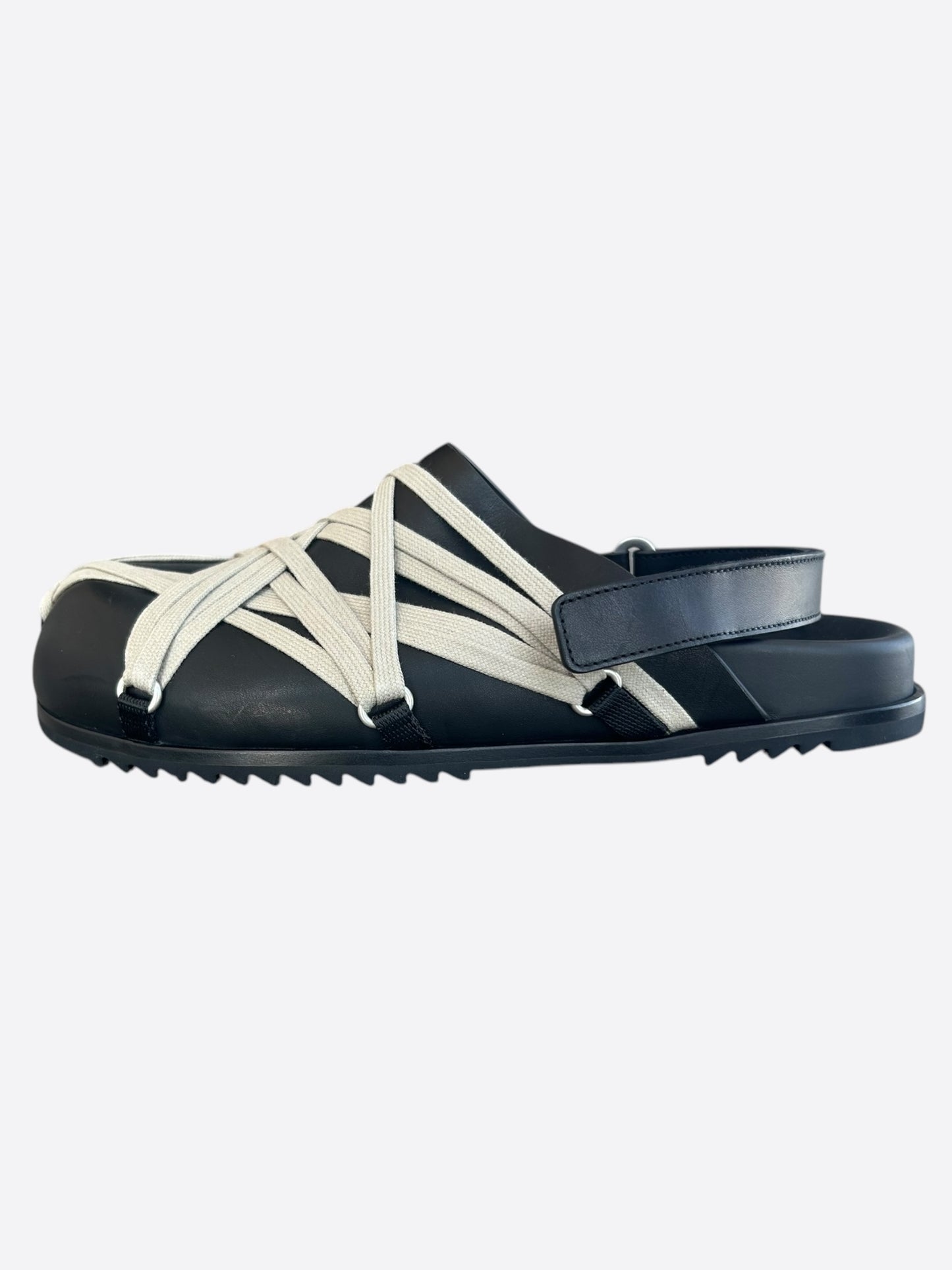 Rick Owens Black Rope Sandals