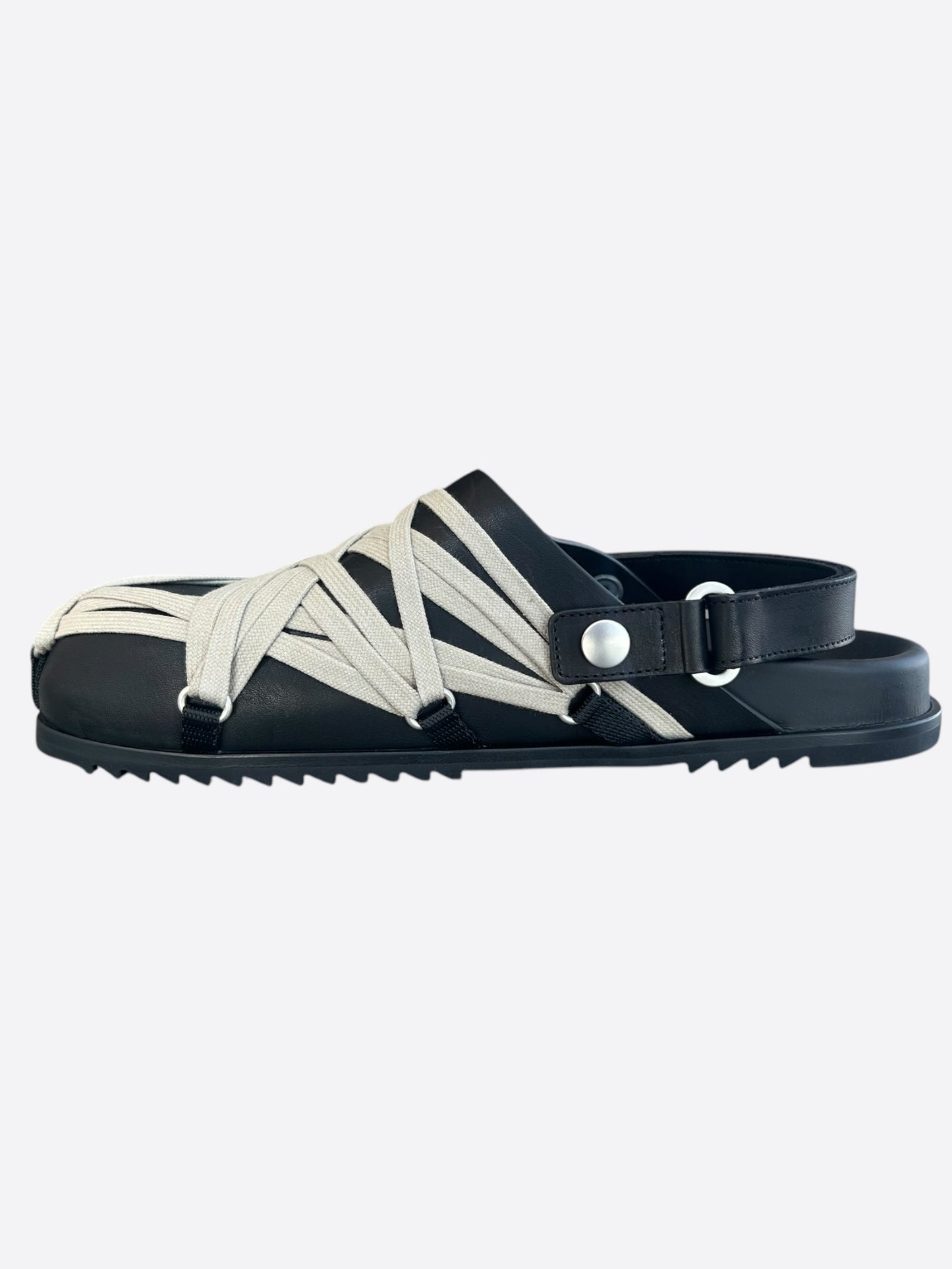 Rick Owens Black Rope Sandals