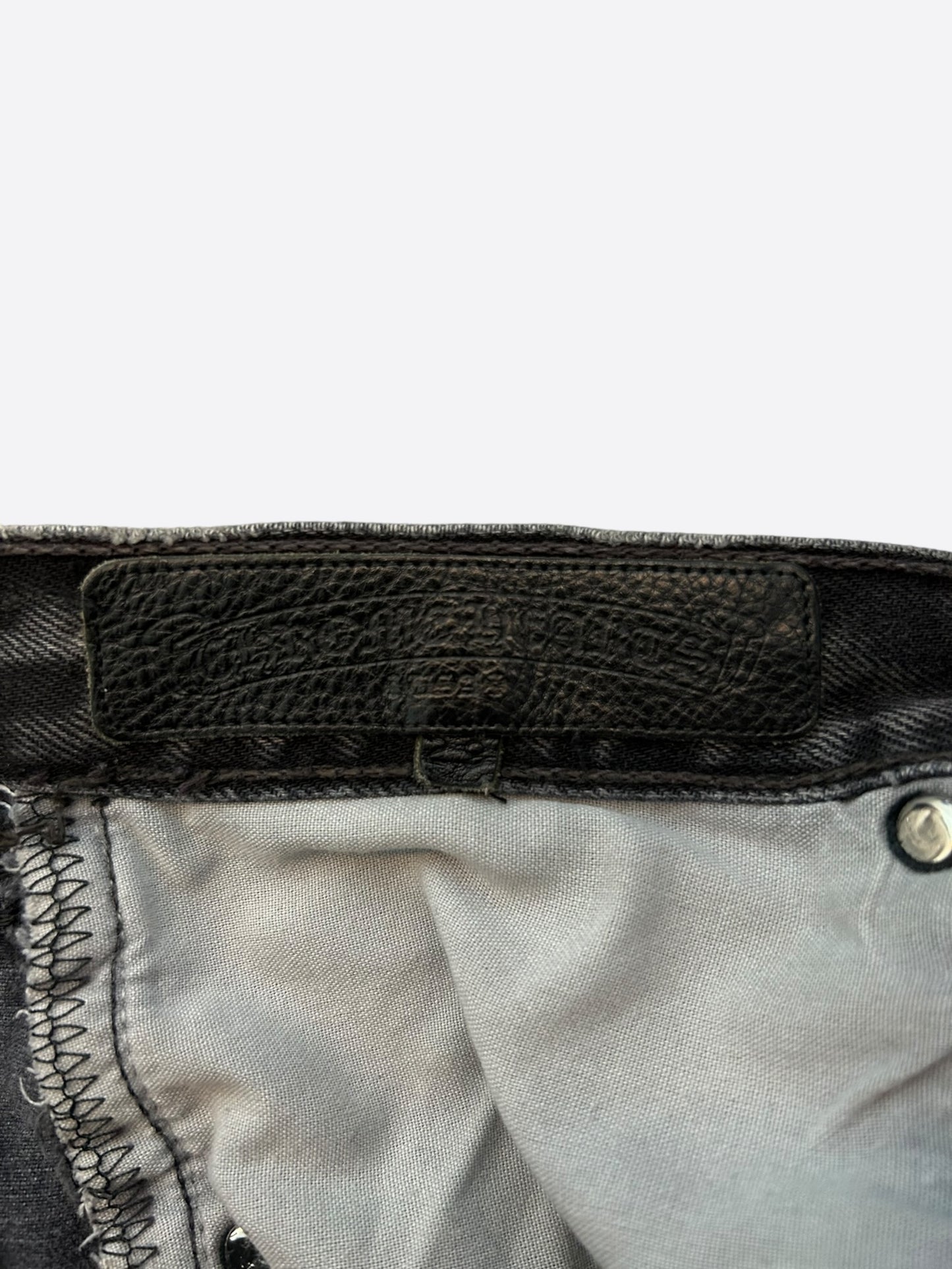 Chrome Hearts Levis Grey & Black Cross Patch Jeans