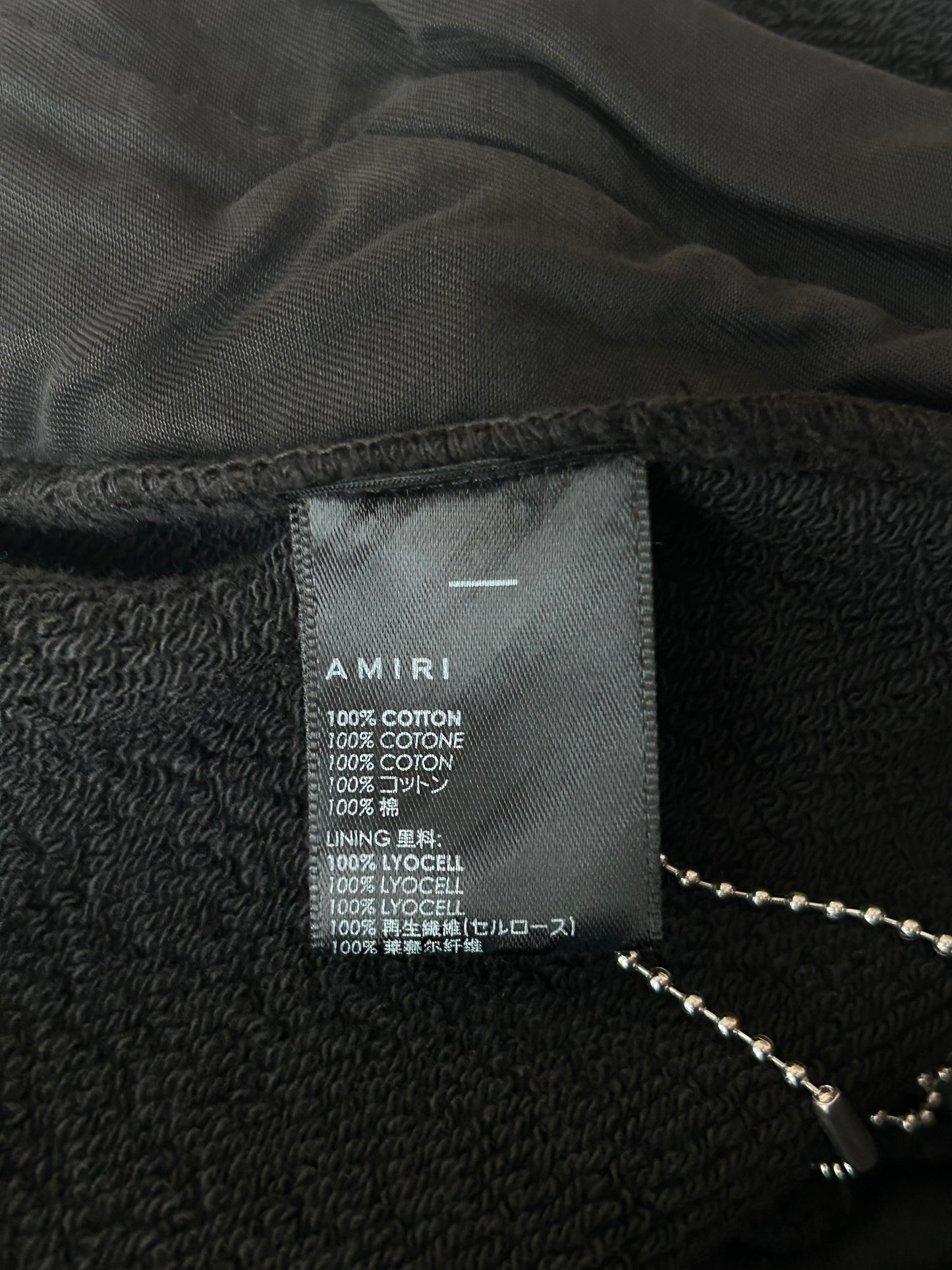 Amiri Black & White Dubai Exclusive Logo Shorts