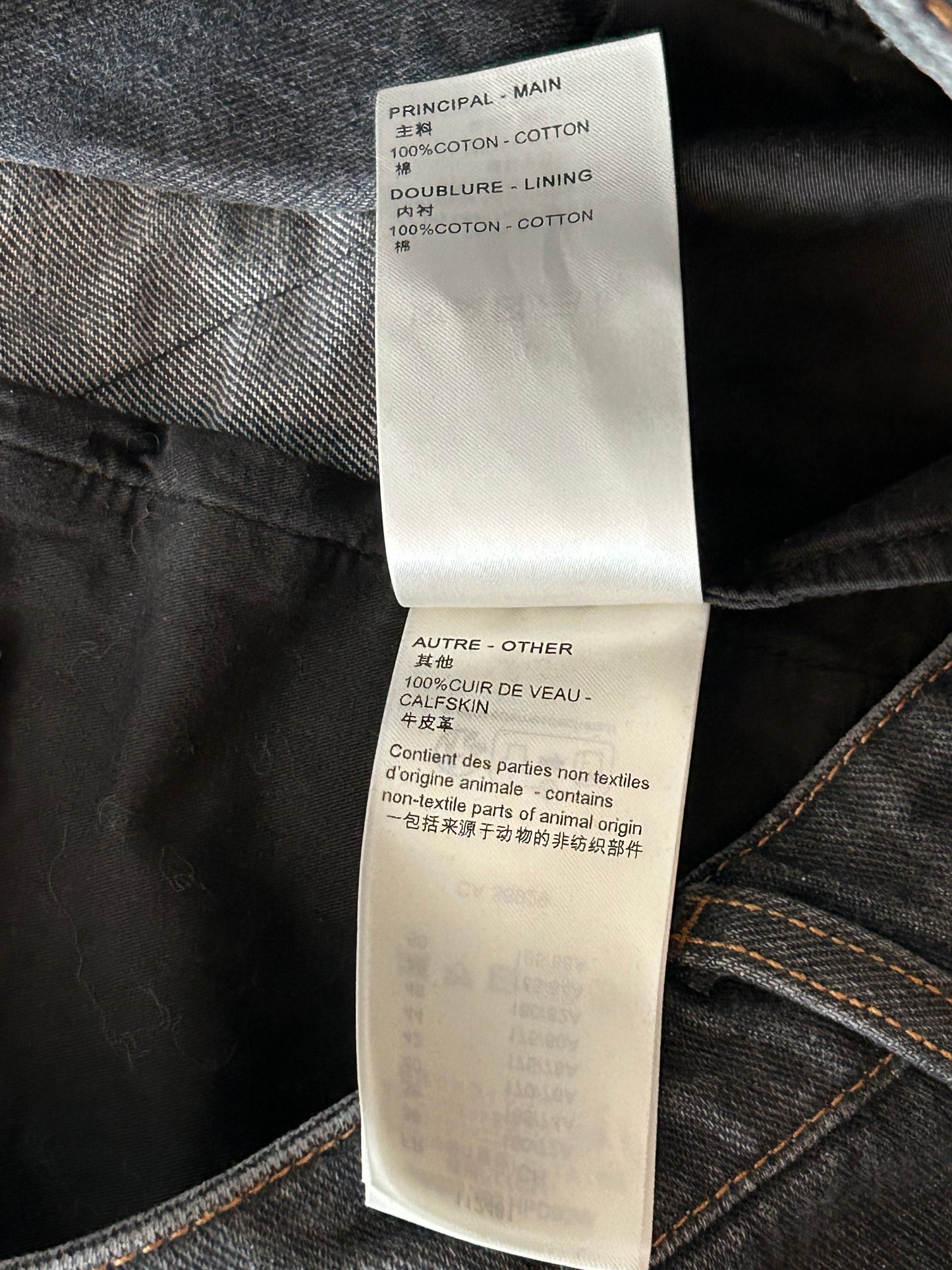 Louis Vuitton Grey Flower Monogram Jeans