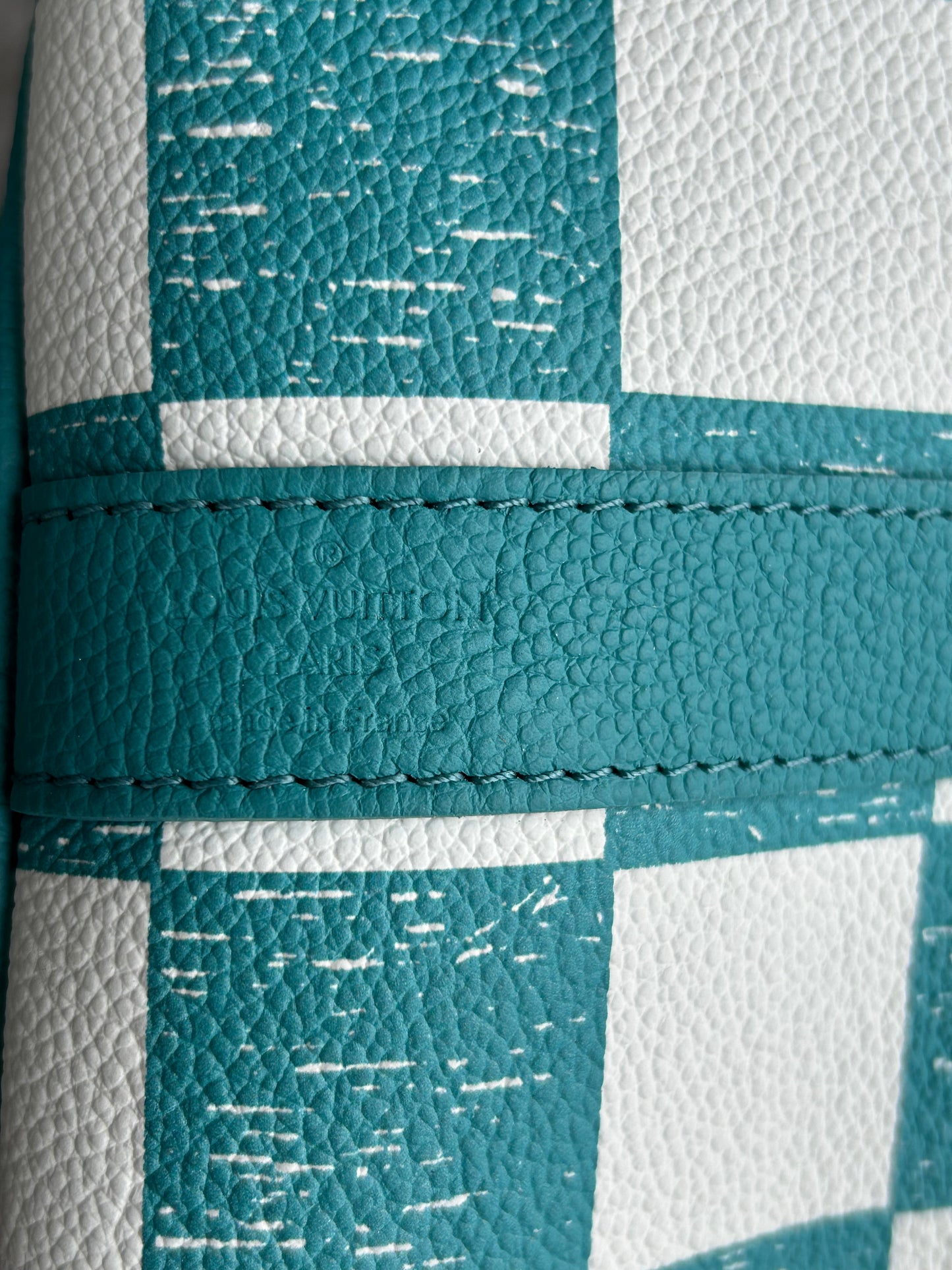 Louis Vuitton Giant Turquoise Damier Keepall 45