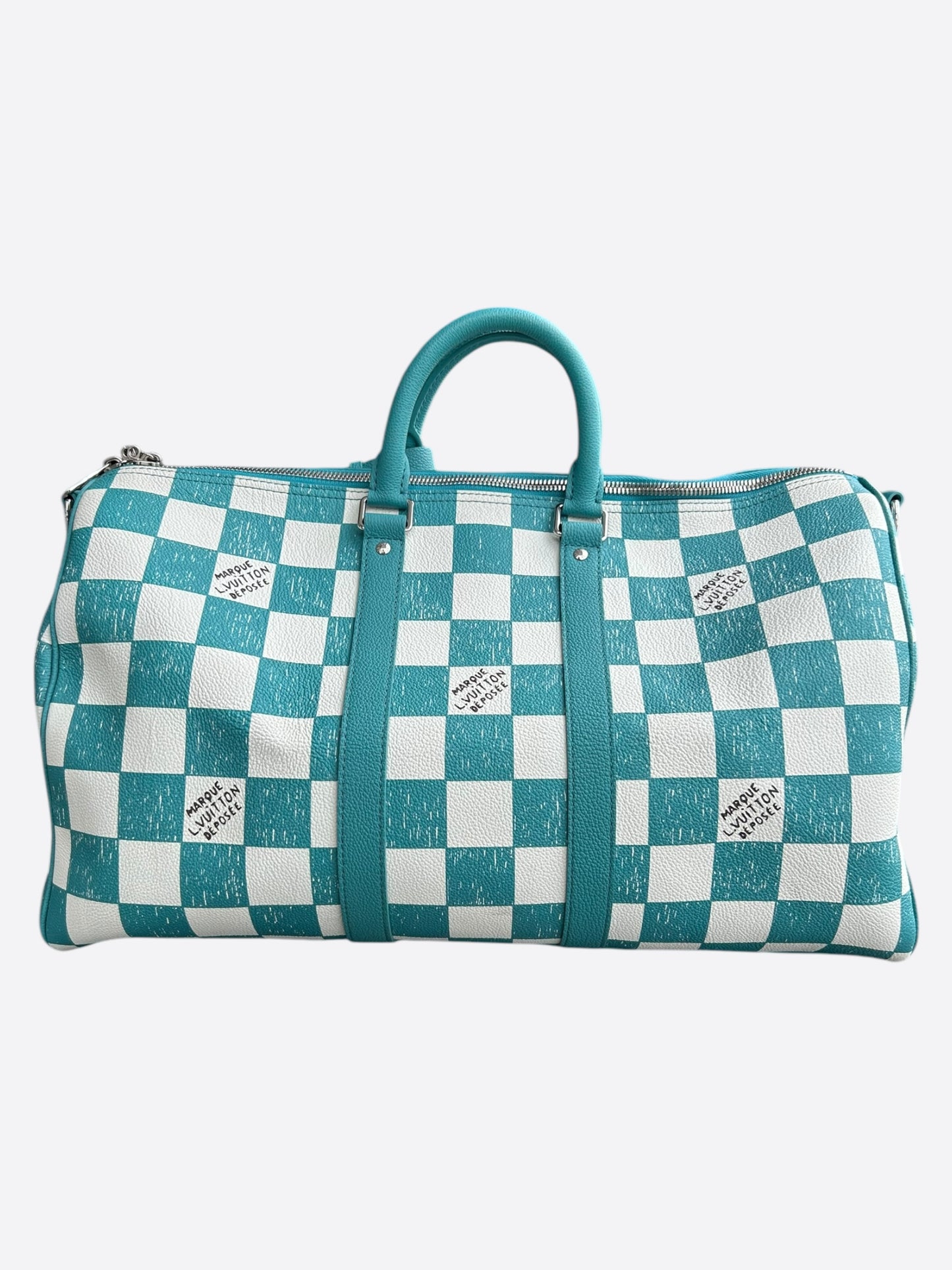 Louis Vuitton Giant Turquoise Damier Keepall 45