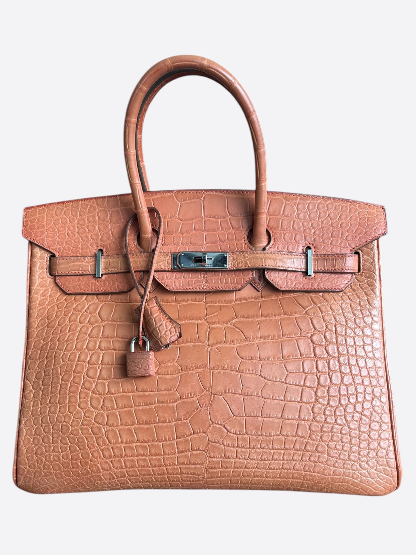 Hermes Orange Crocodile Birkin 35