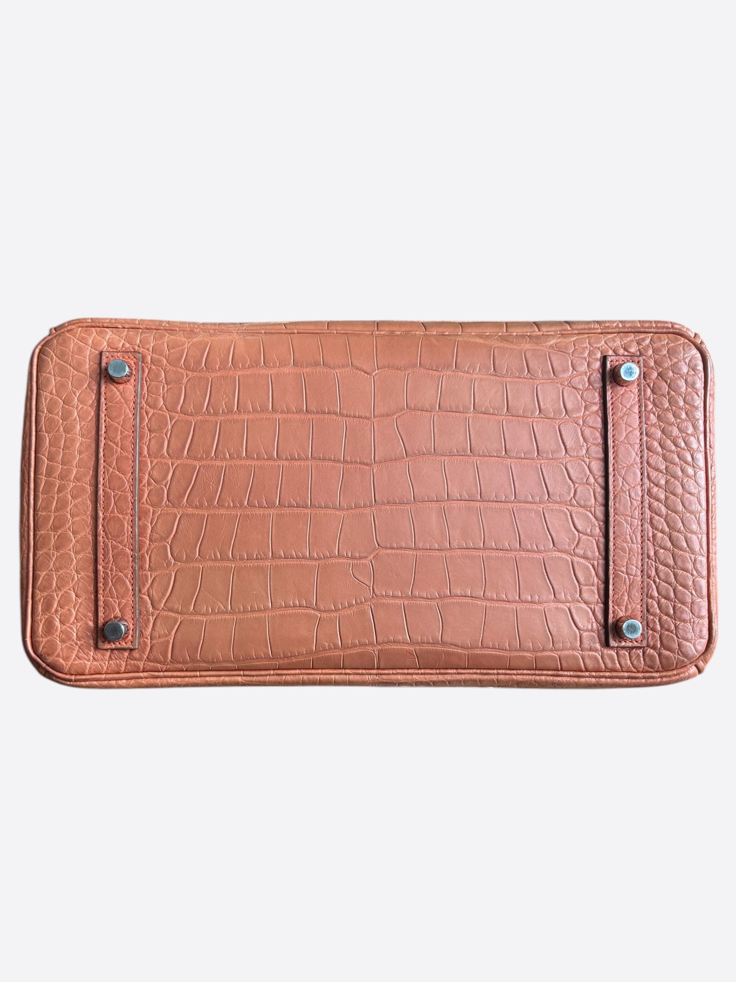 Hermes Orange Crocodile Birkin 35